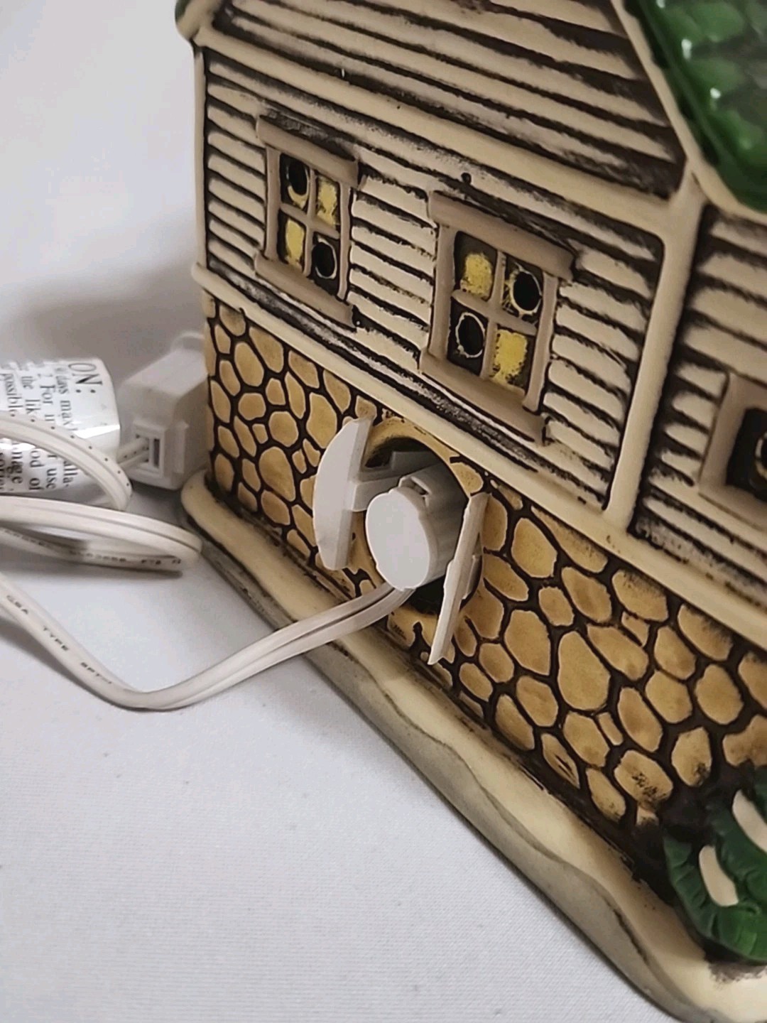 Vtg Lefton Colonial Village Christmas Antique Lighted House 1987 Original Box