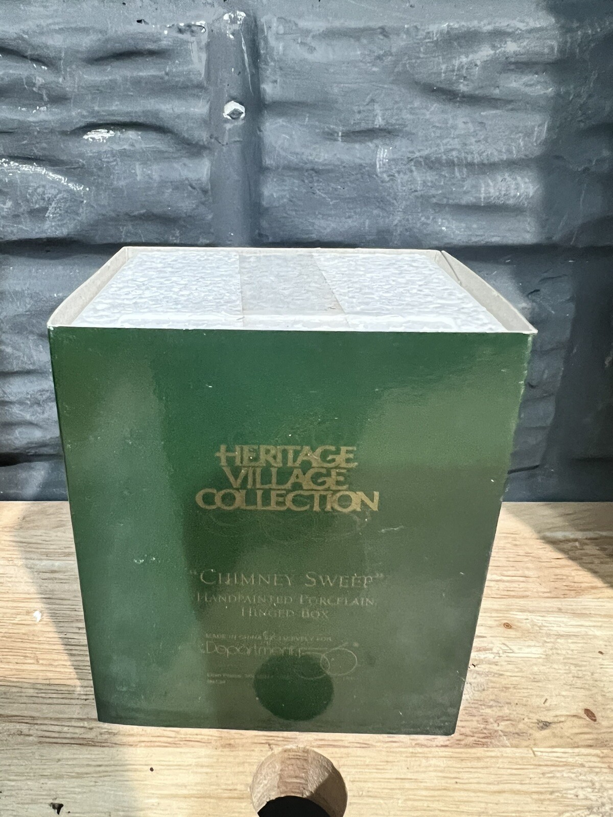Dept. 56 Dicken’s Village Hinged Trinket Box ~ Chimney Sweep 58434 New