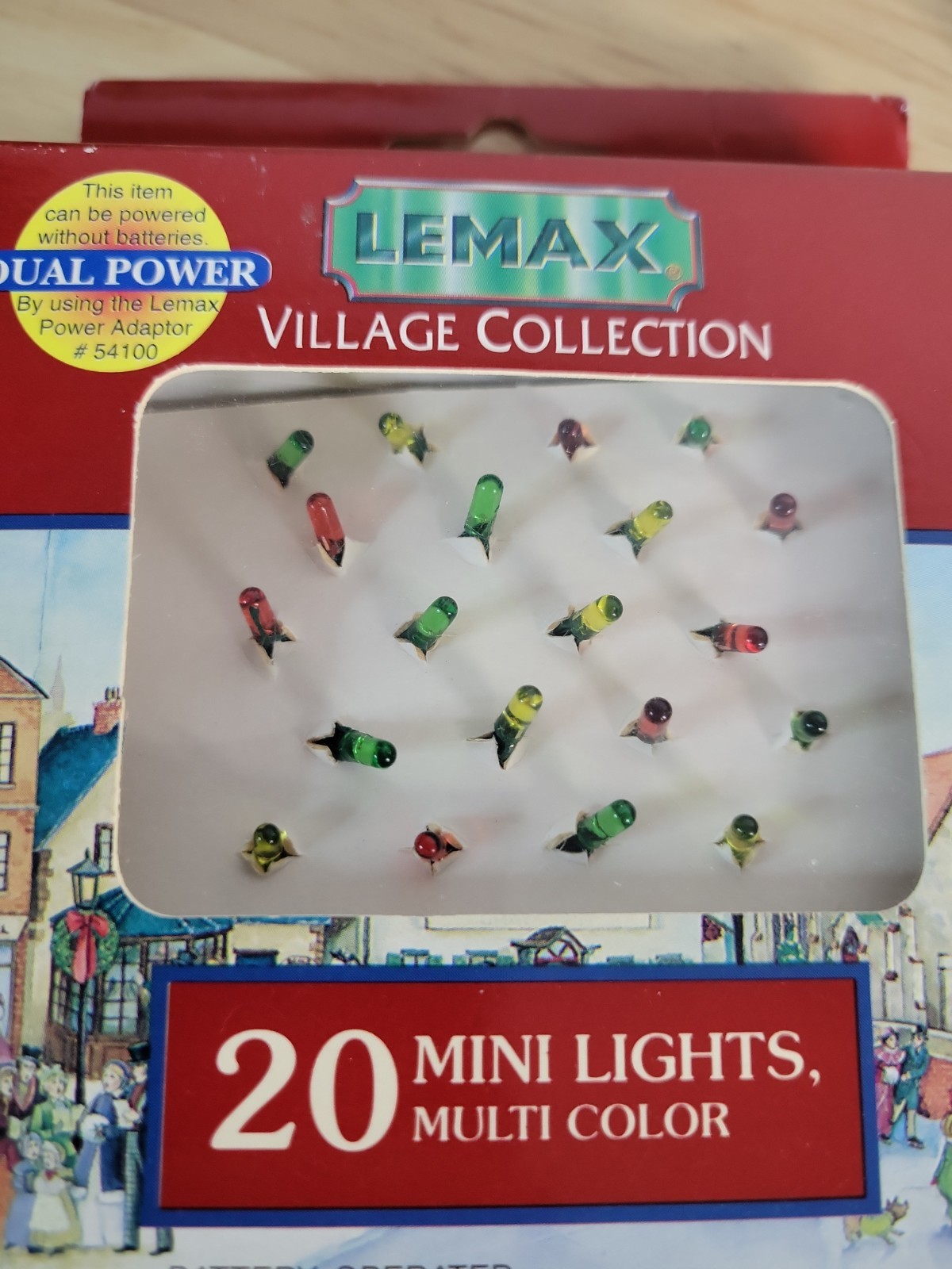 Lemax Village Mini Lights Lot Of 3 Sets 20 Ct Clear & Multi 1996 Battery/AC