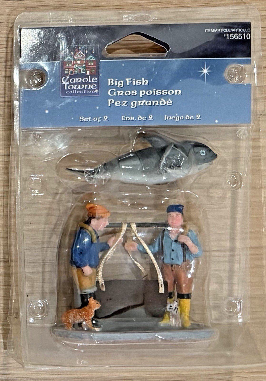 Carole Towne Big Fish Village Accessory ~ Collectible ~ Set of 2 ~ NEW