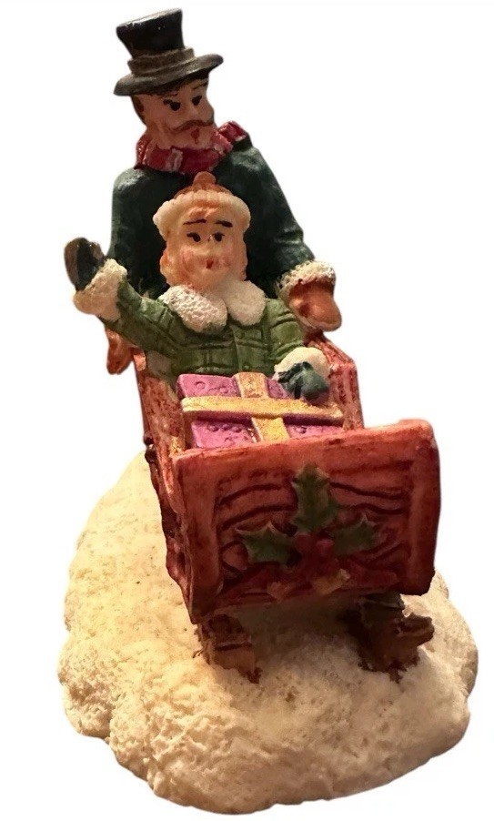 Vtg. Lot Of 13 Pcs Lemax – Christmas Village Resin Figurines App 3 Inches Tall
