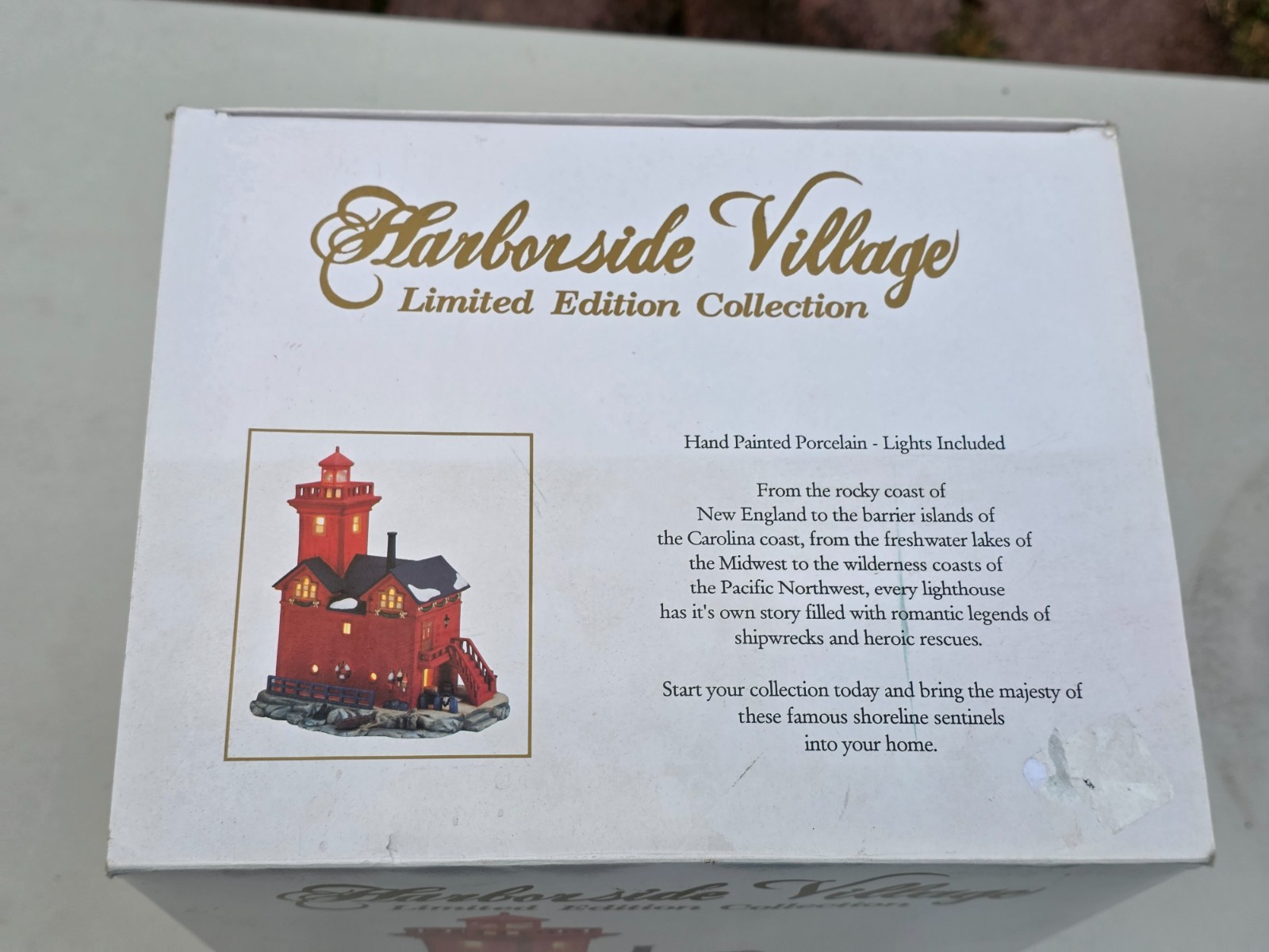HARBORSIDE VILLAGE COLLECTION “Holland, MI” Lighted House Christmas O’Well 2002
