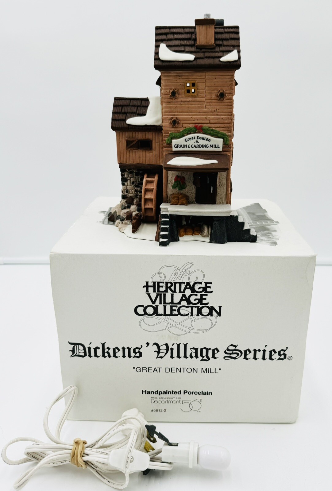 Department 56 Dickens’ Heritage Village Series Great Denton Mill 5812-2 W/Box