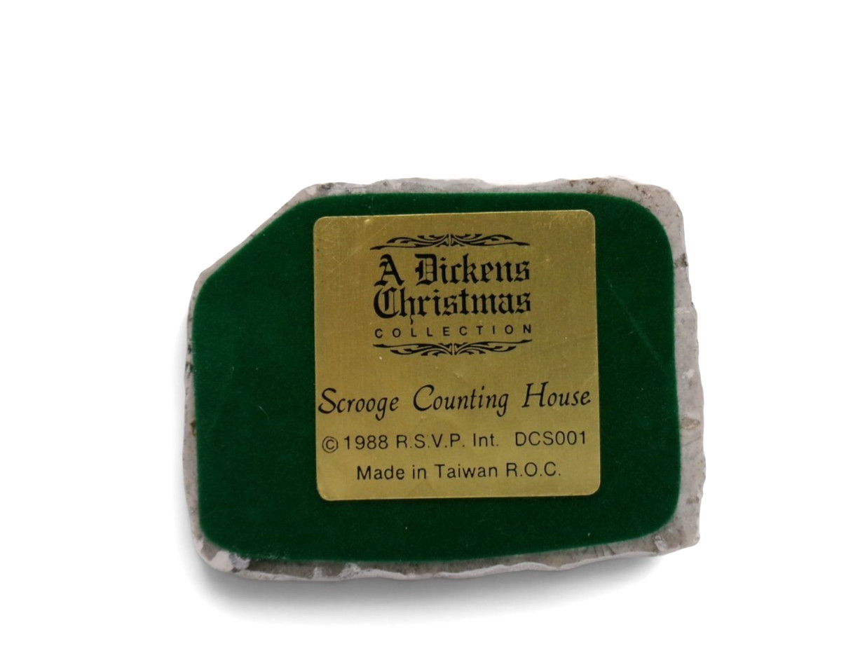Vintage RSVP Scrooge Counting House A Dickens Christmas 1988