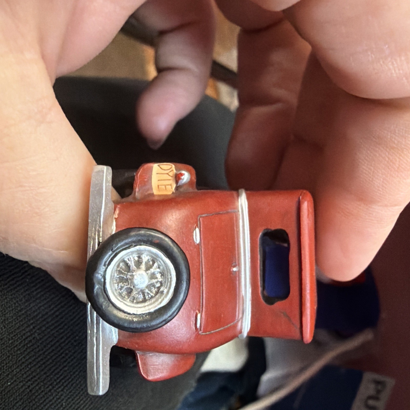 Hawthorne Village 3” Wine Color “Red Car” With Driver 2000 79972-A
