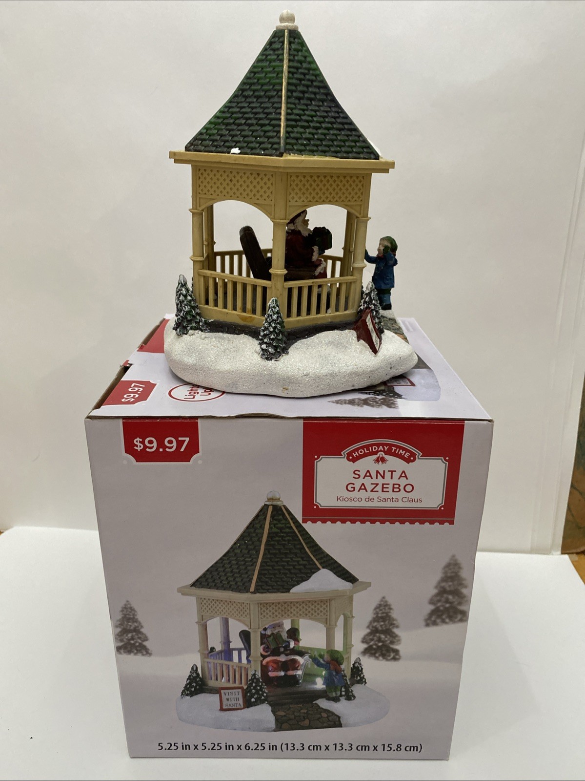 Holiday Time Santa Gazebo Lights Up Tested And Working Christmas Winter Decor