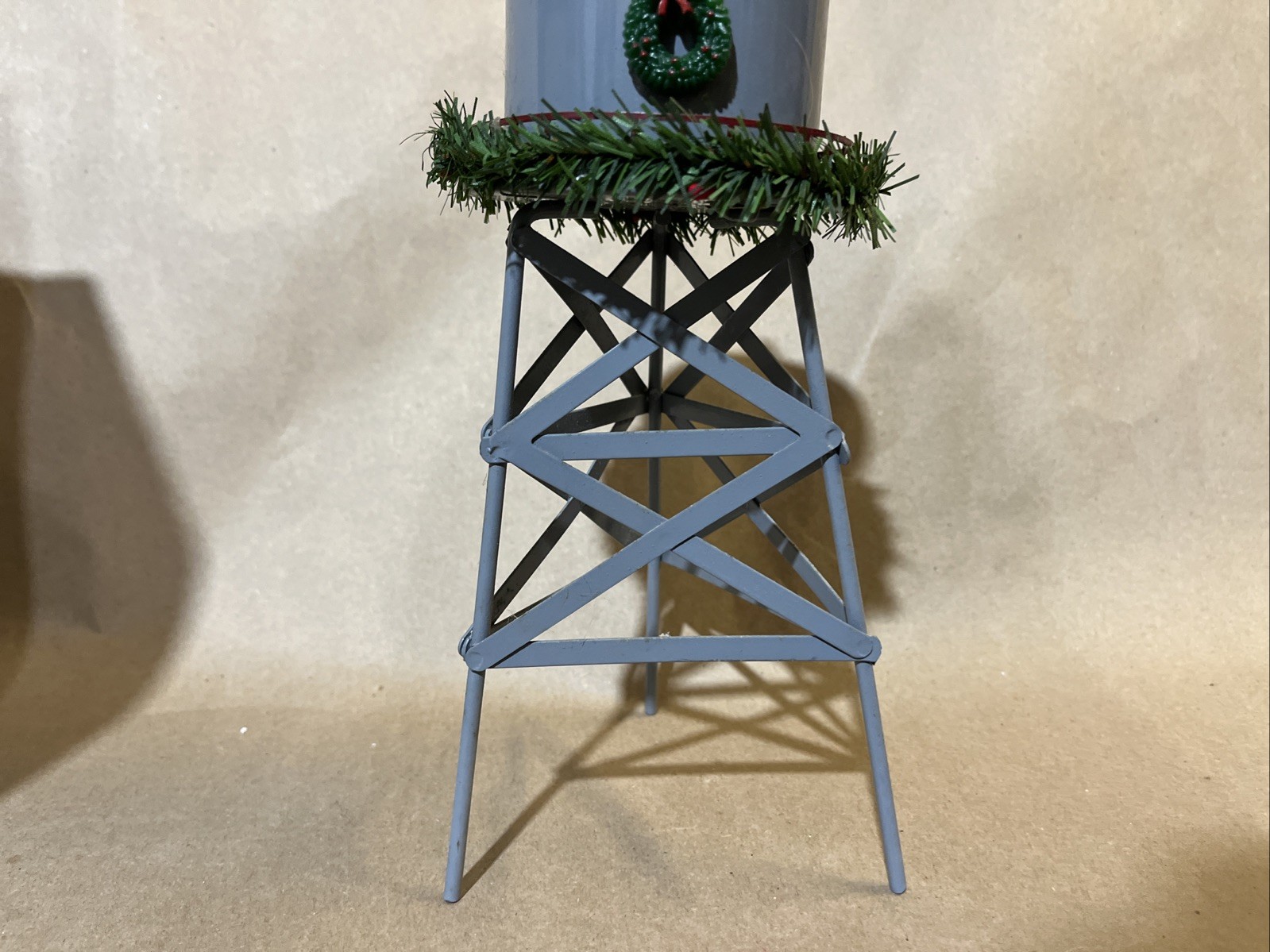 Seasonal Specialties “Christmas Valley” Collection Metal Water Tower Decoration