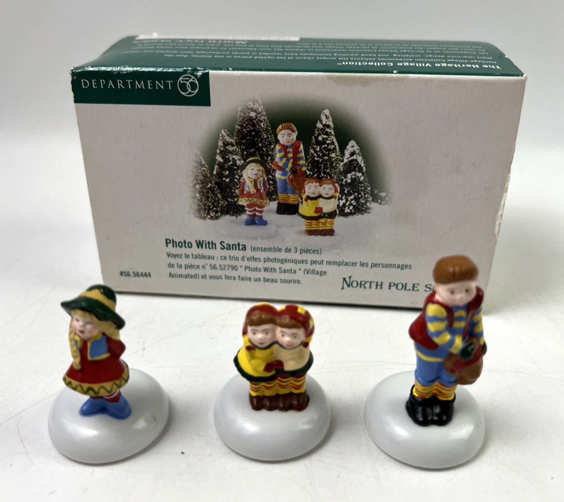 Department 56 North Pole Series Photo with Santa #56444 Retired