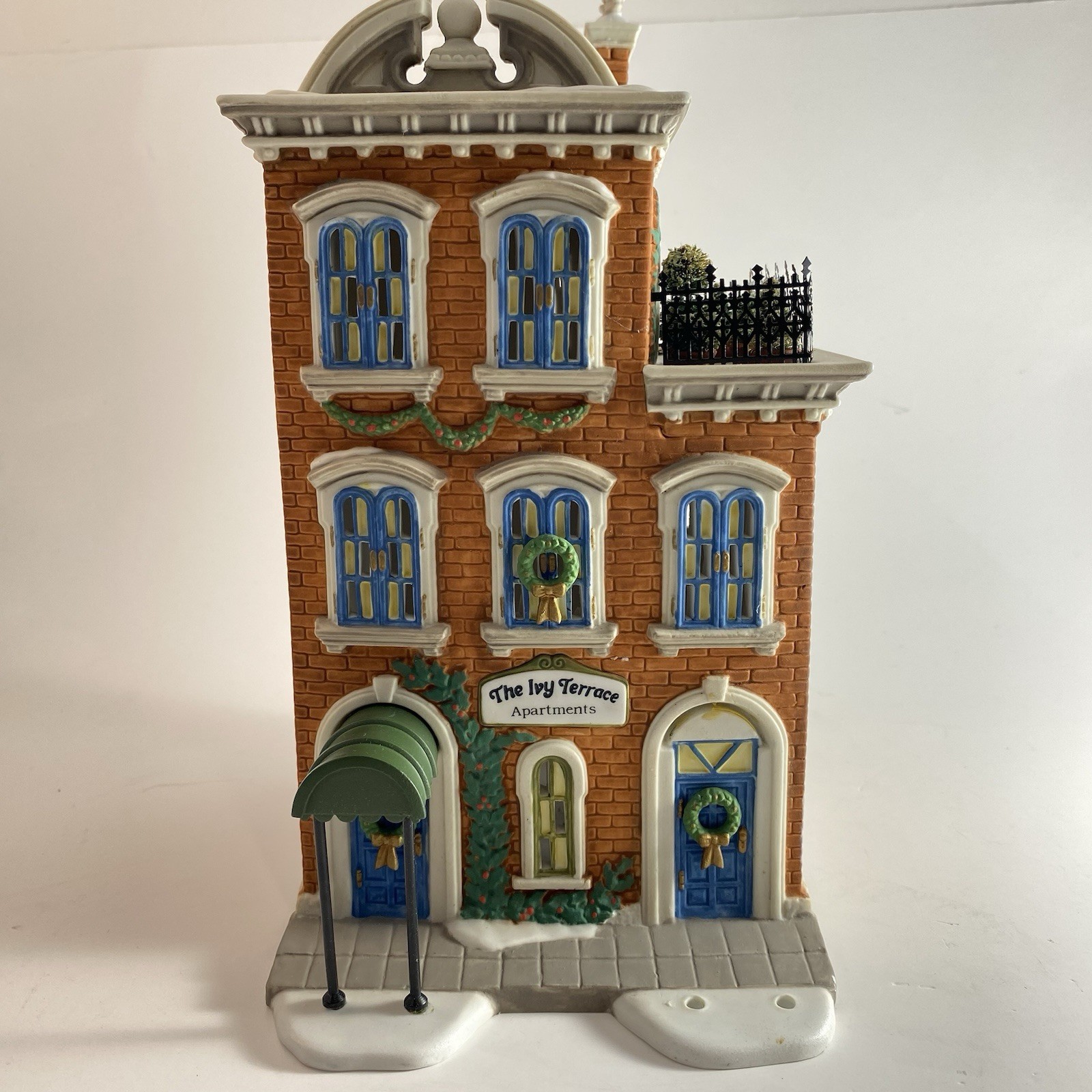 Dept 56 “Ivy Terrace Apartments” 1993 (Missing Awning over 1 door)