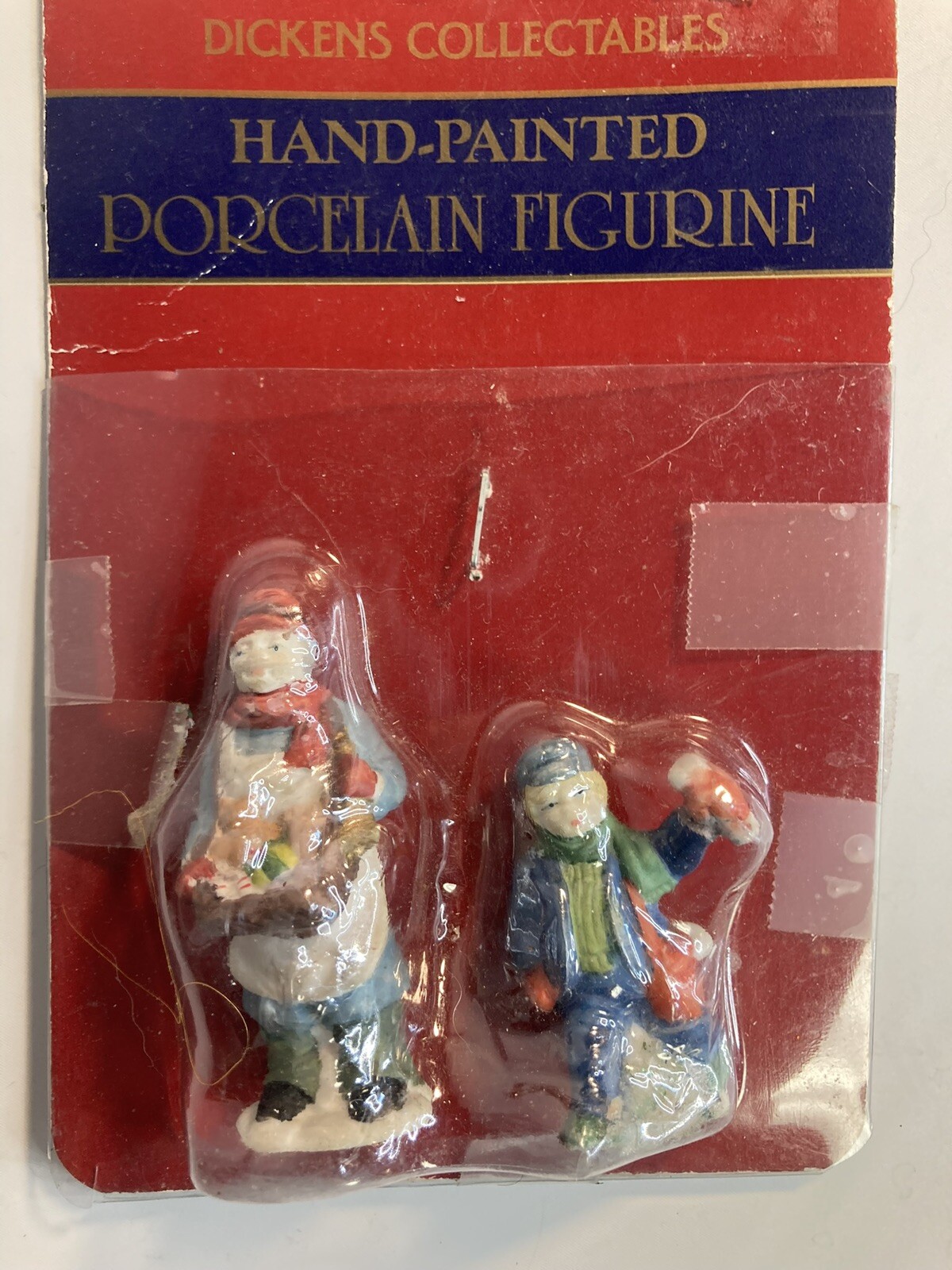 Dickens collectibles hand painted porcelain figure man and boy