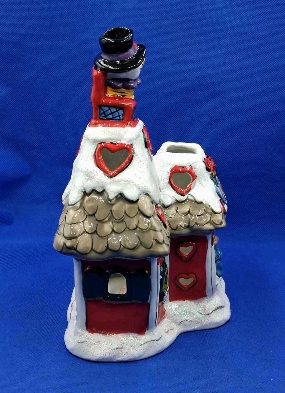 Blue Sky Clayworks Donners Reindeer Games Toy Shop Tealight Candle Holder 2010