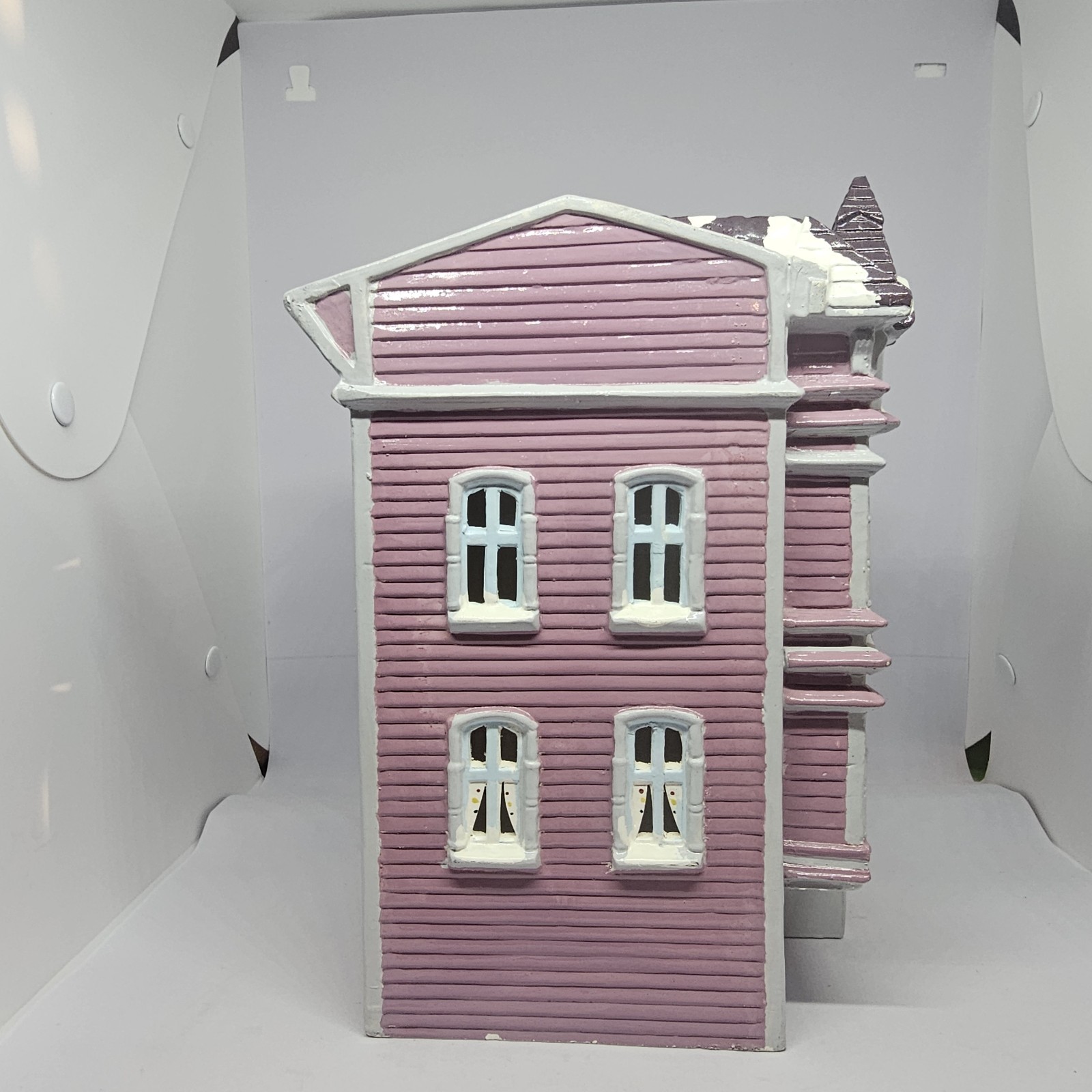 Yuletide Snow Hamlet Lighted Village House “Victorian House”- 1986 No Box