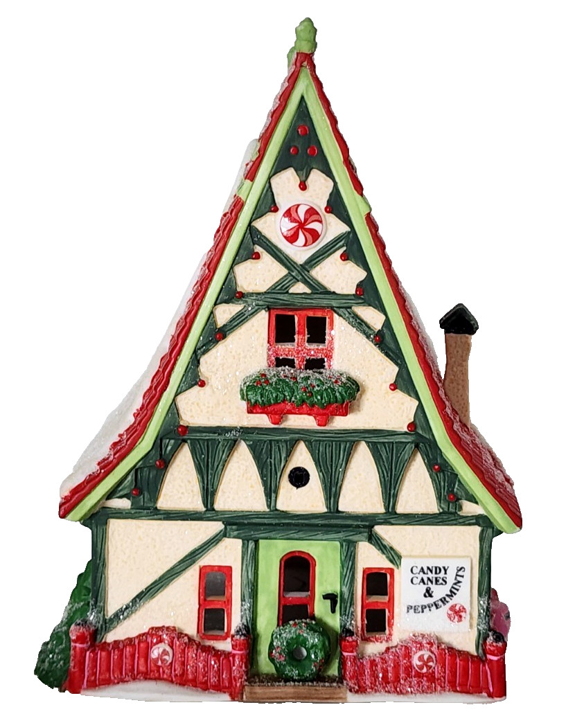 Dept 56 North Pole Candy Cane & Peppermint Shop 56390 Christmas Village