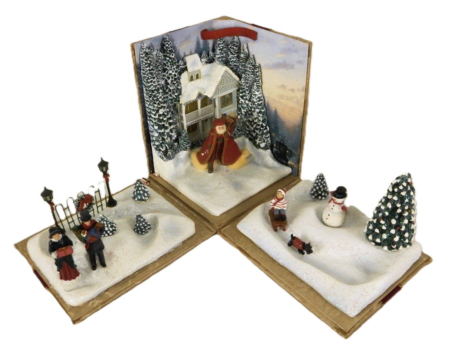 Thomas Kinkaid “Painter of Light” 3D Christmas Village, Lighted Gift Box Display