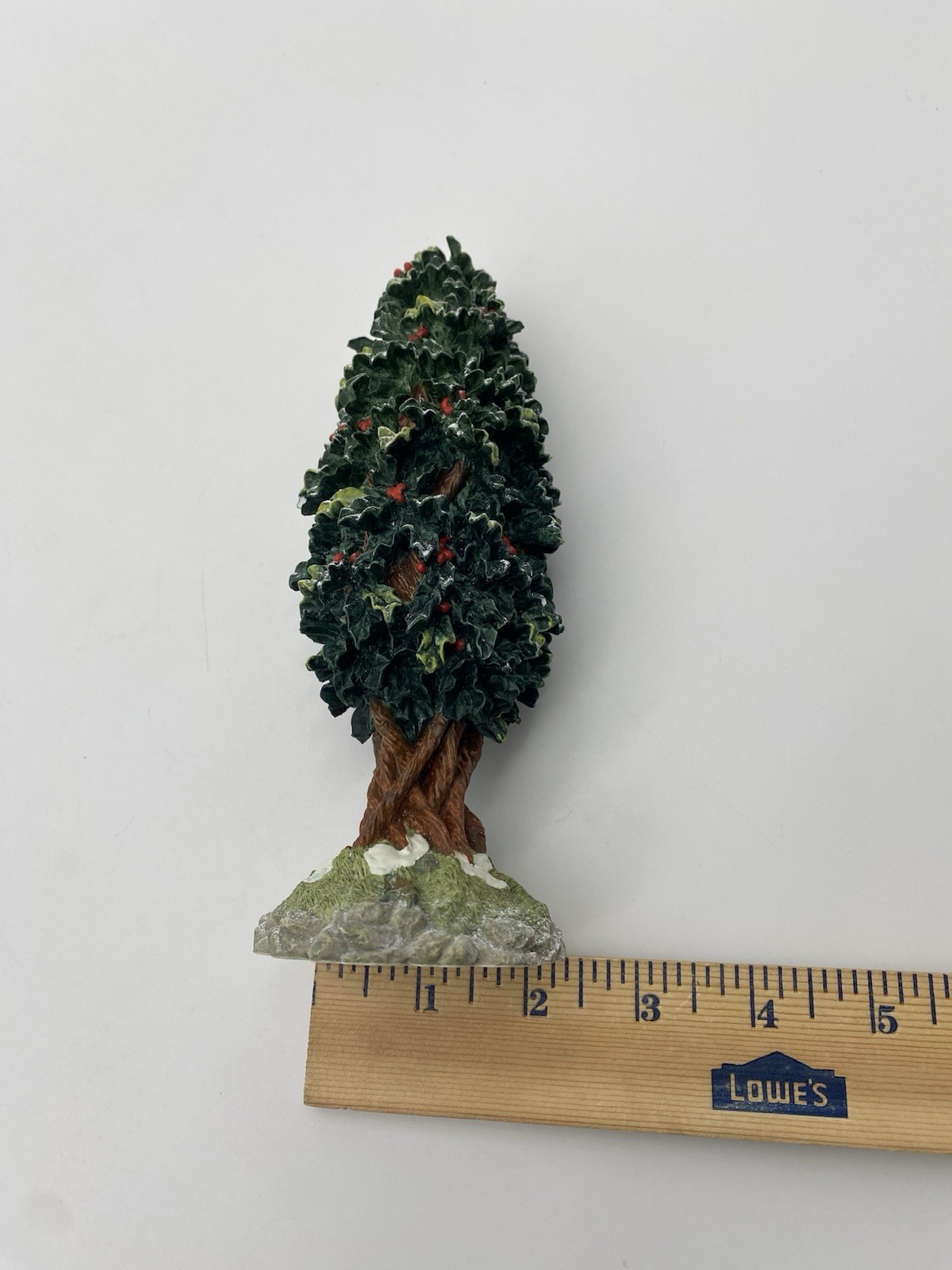 Dept. 56 Village Holly Tree With Snowy Leaves 7″ Tall Holiday Christmas #52630