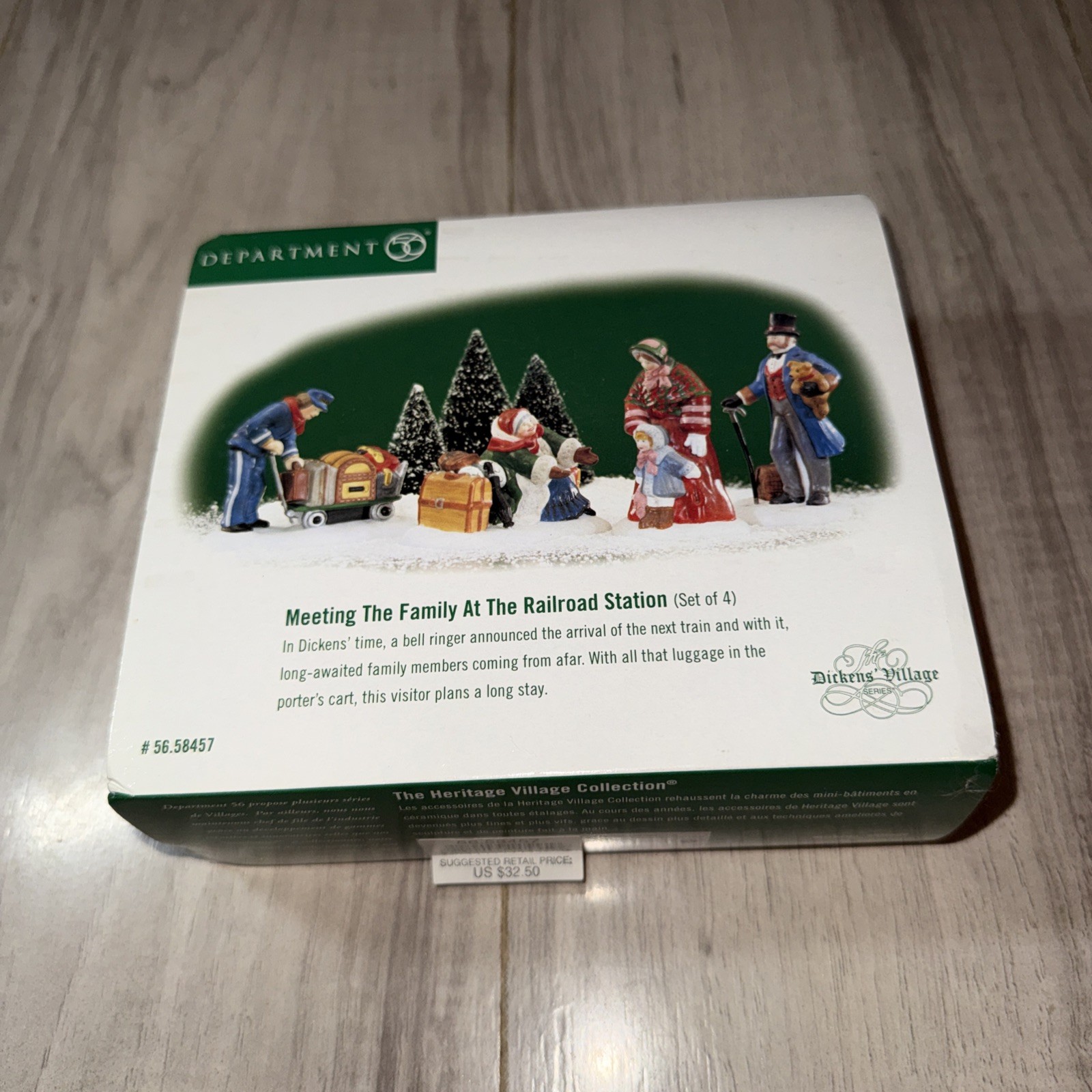 Dept 56 1999 “Meeting Family At The Railroad Set Station” BRAND NEW
