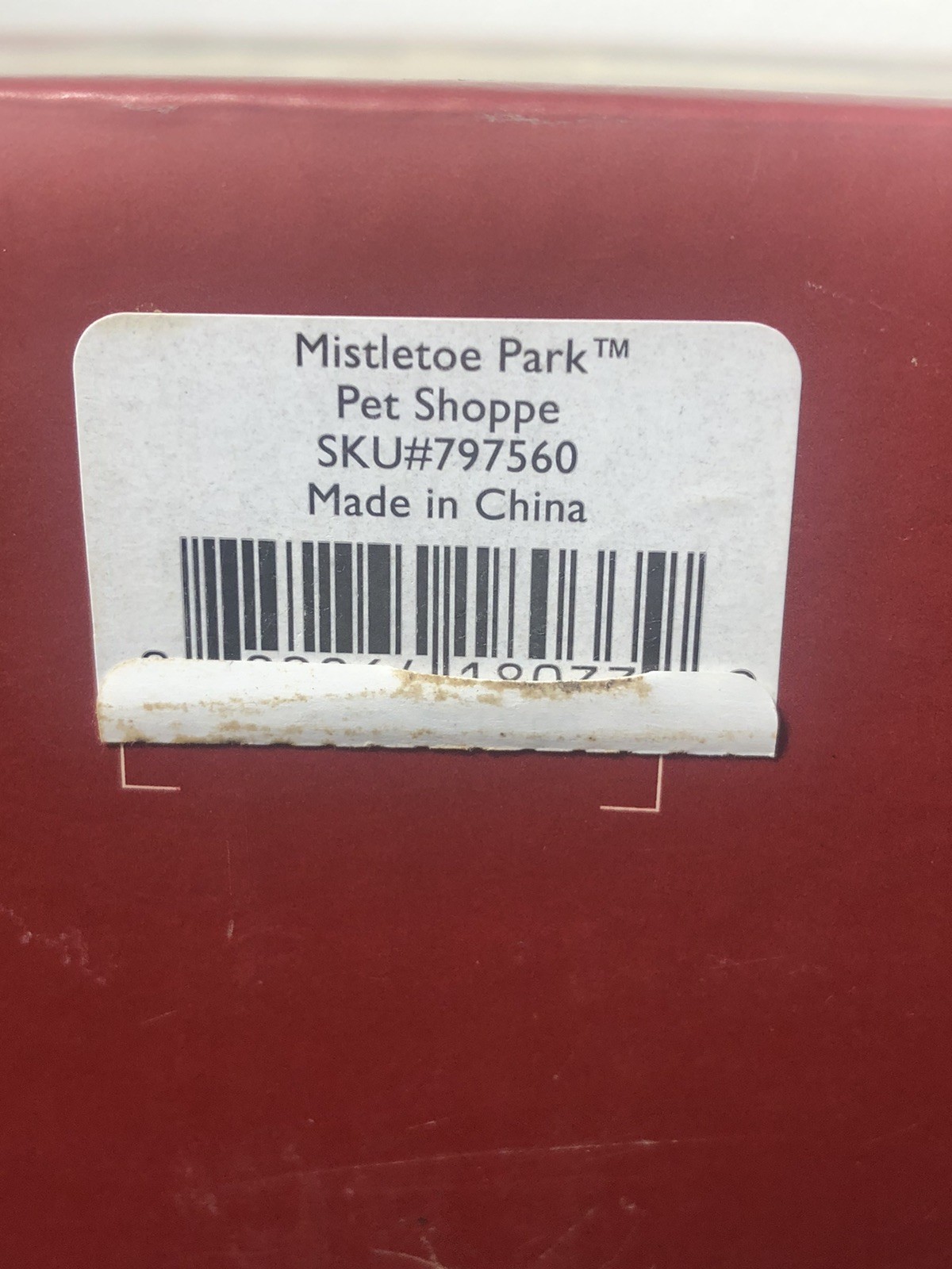 Lenox Mistletoe Park Pet Shoppe Village Treasures Collection Boxed 2008- Retired