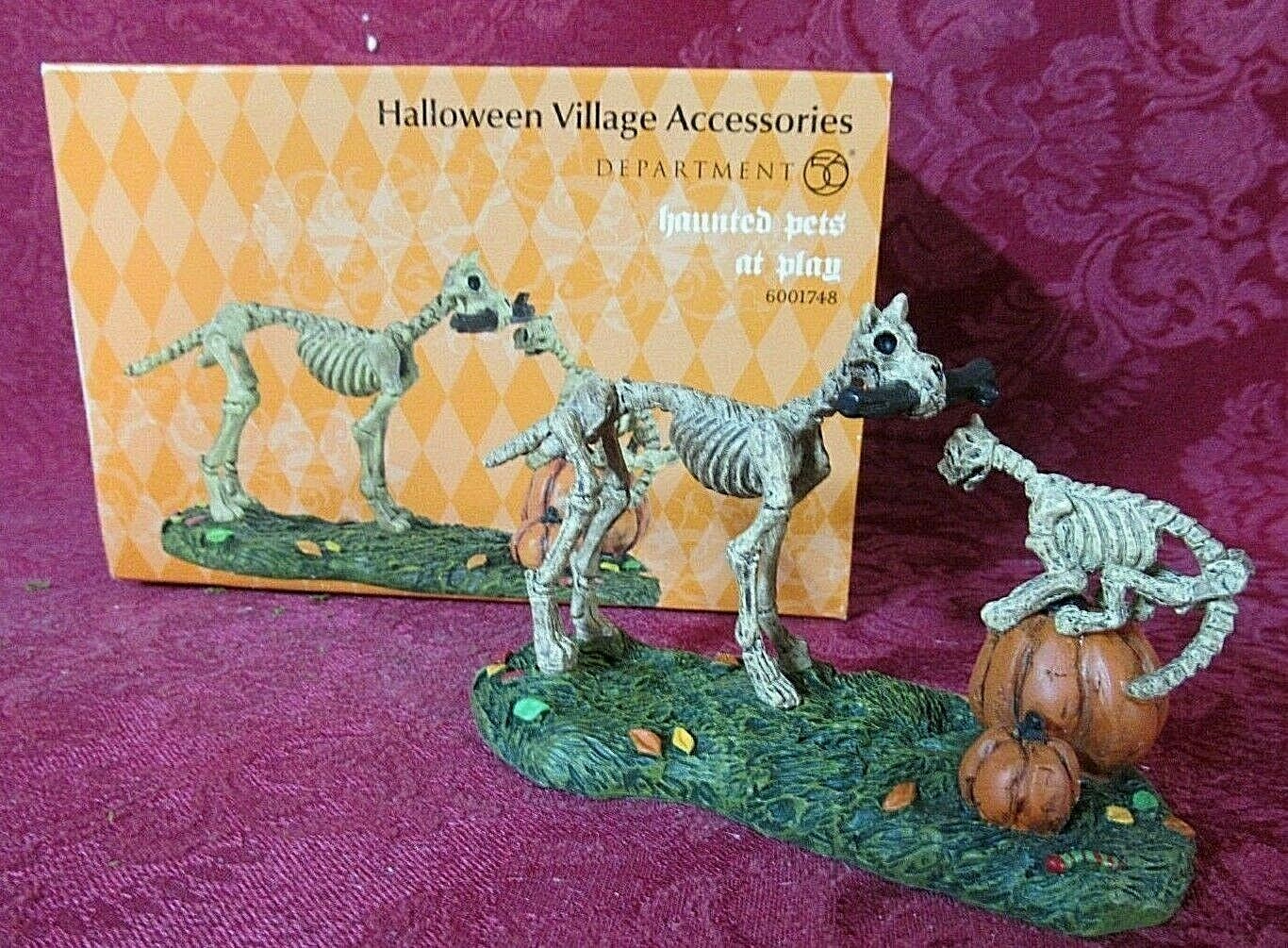 Department 56 Halloween Accessory ~ Haunted Pets At Play