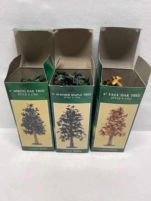 Forma Vitrum 6″ trees Summer Maple tree, Spring Oak Tree and Fall Oak NEW