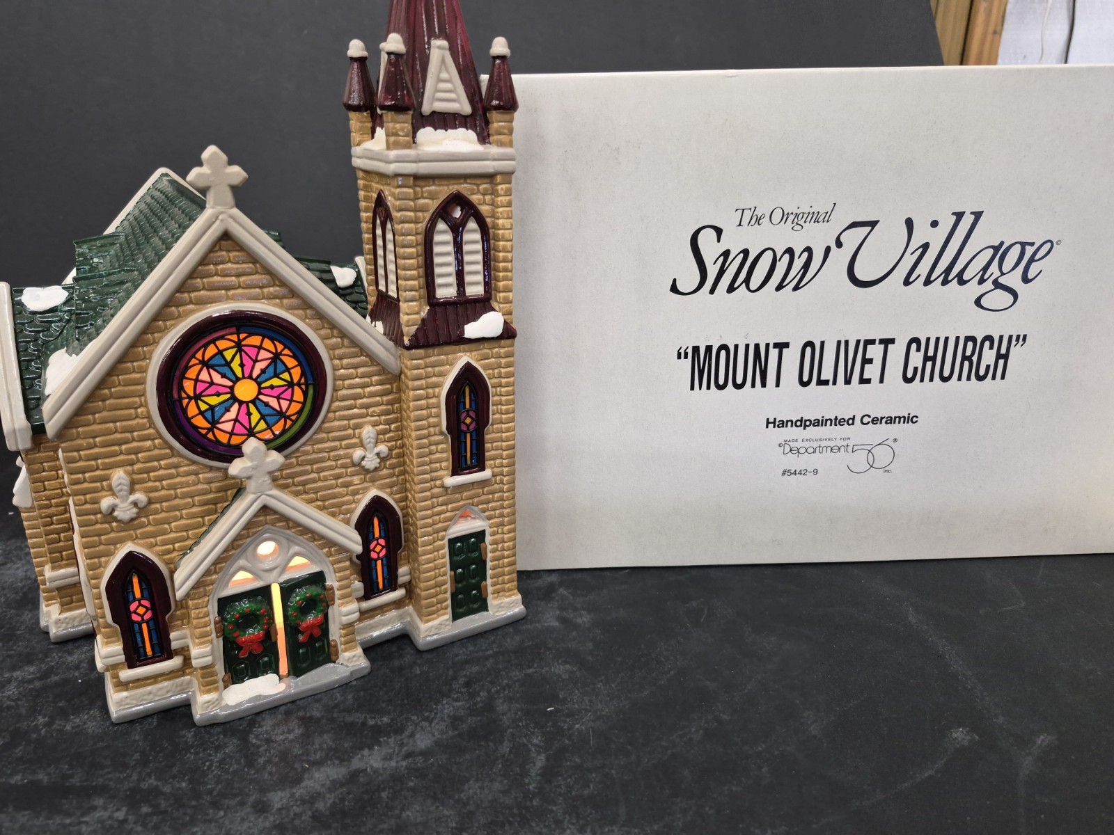 Depart 56 Snow Village – Mount Olivet Church (1993) #54429, Beautiful