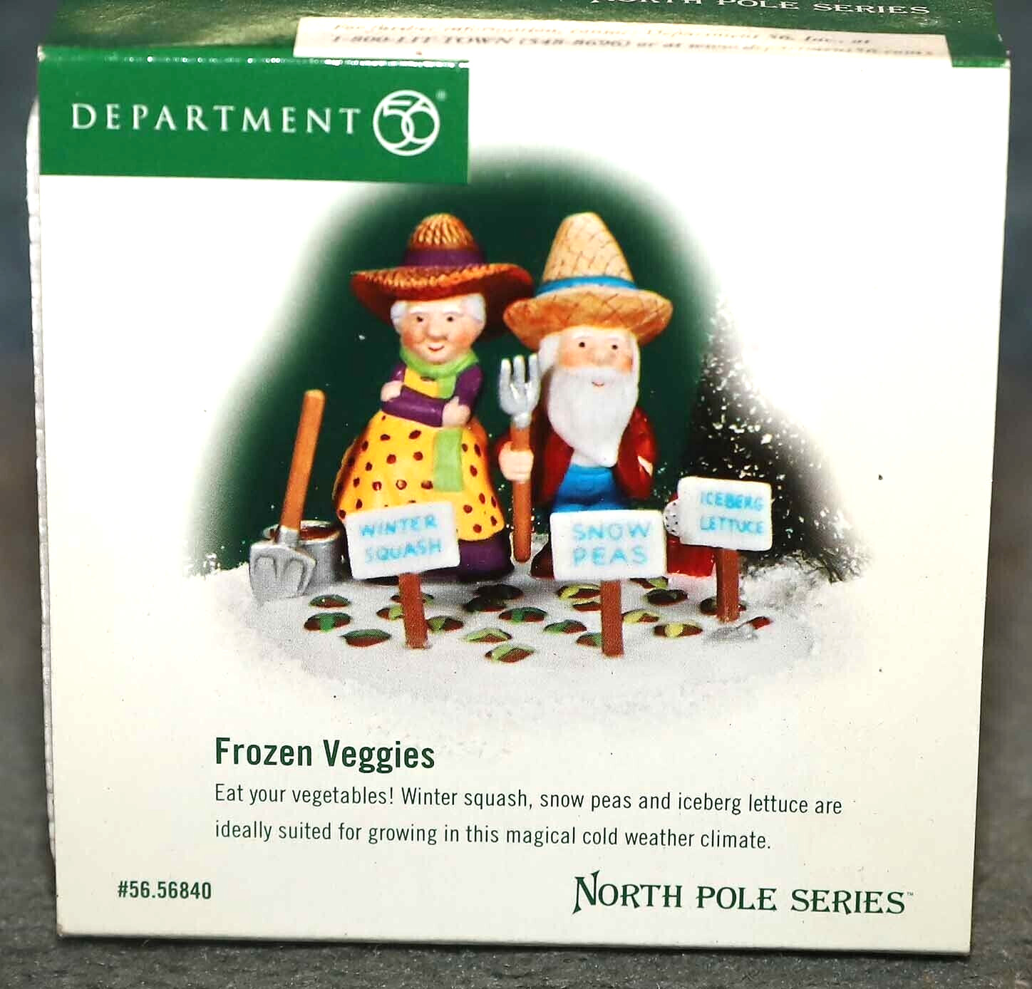 DEPT 56 FROZEN VEGGIES 56840 NORTH POLE VILLAGE CHRISTMAS