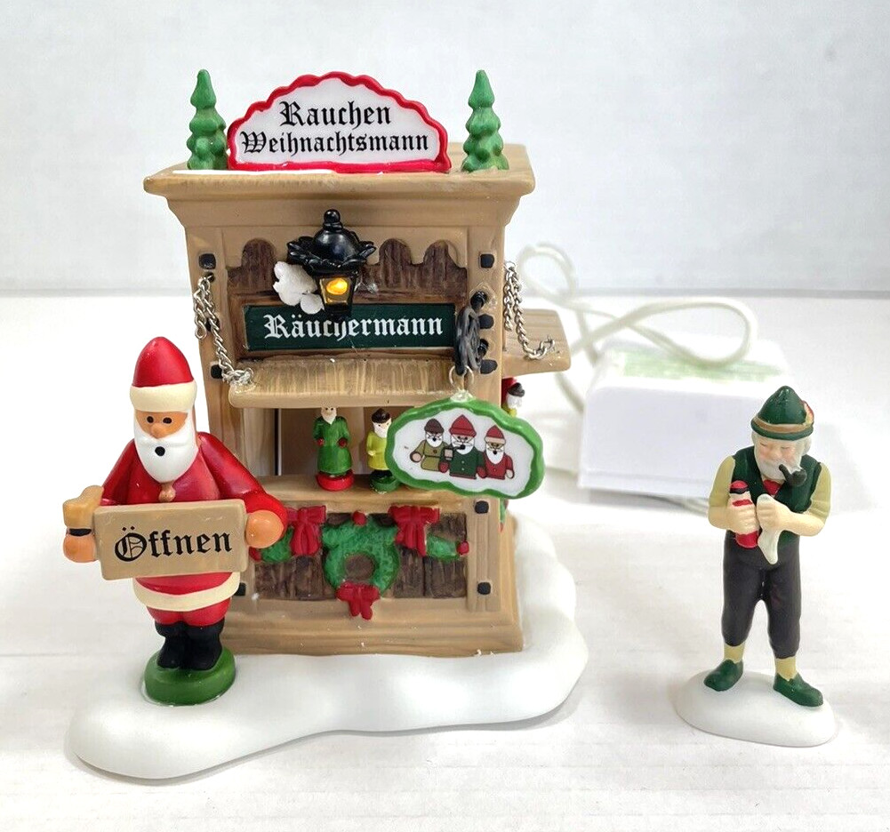 Dept 56 Alpine Village Christmas Market Holiday Smoker Booth 4044786 w/box Rare