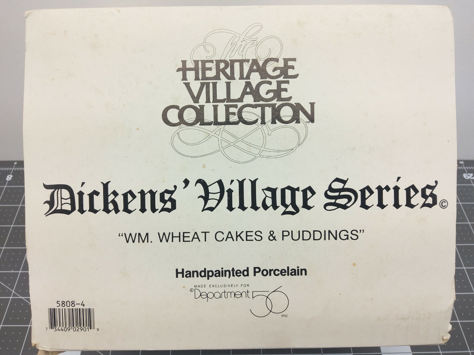 DEPT 56 DICKENS’ VILLAGE SERIES “WM. WHEAT CAKES & PUDDING”  NEW IN BOX #58084