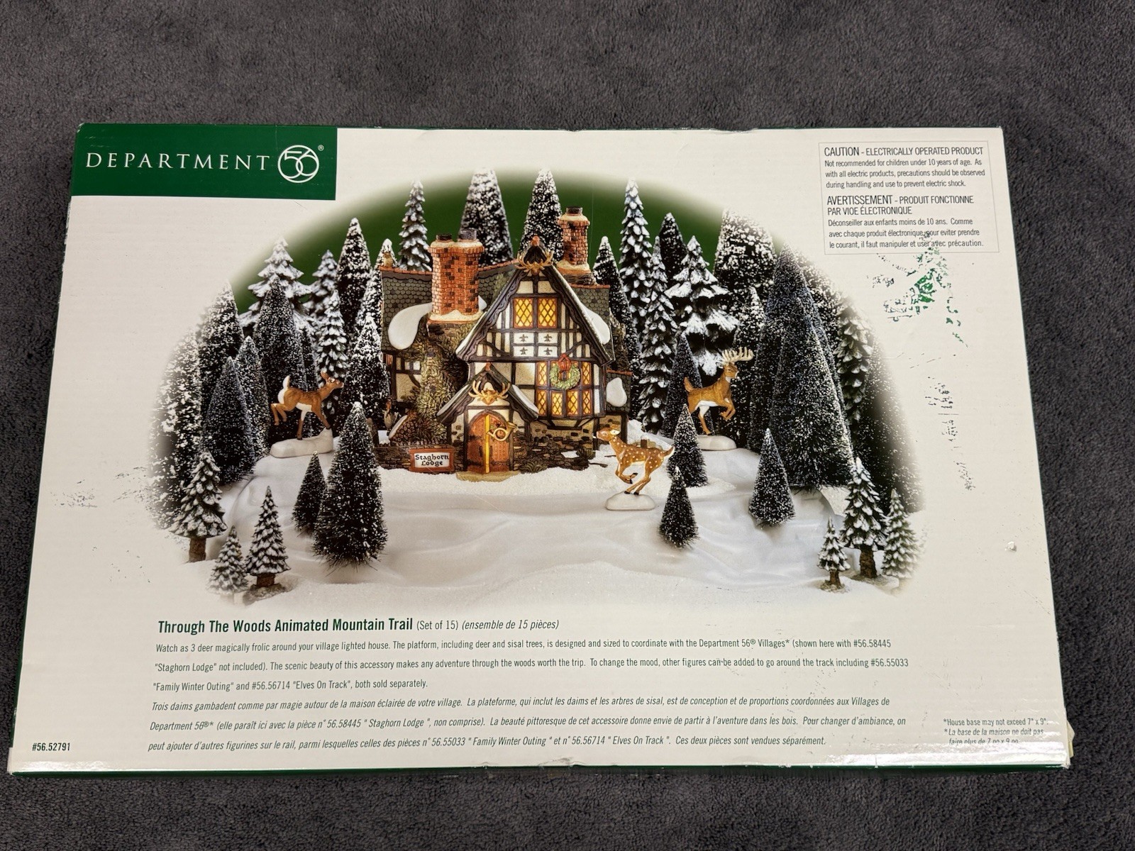 Dept 56 Through The Woods Animated Mountain Trail #52791 Tested Works Great