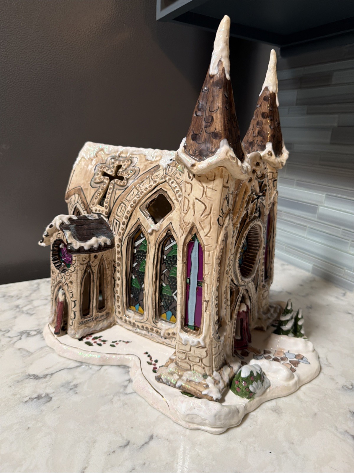 Blue Sky Clayworks Heather Goldminc Kingdom Church Cathedral 2001 w/ Box Retired