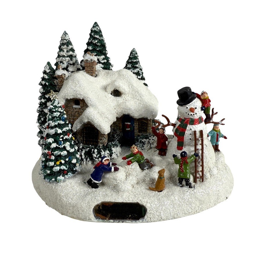 Thomas Kinkade Painter Of Light Everett’s Cottage Lights Christmas Village Works