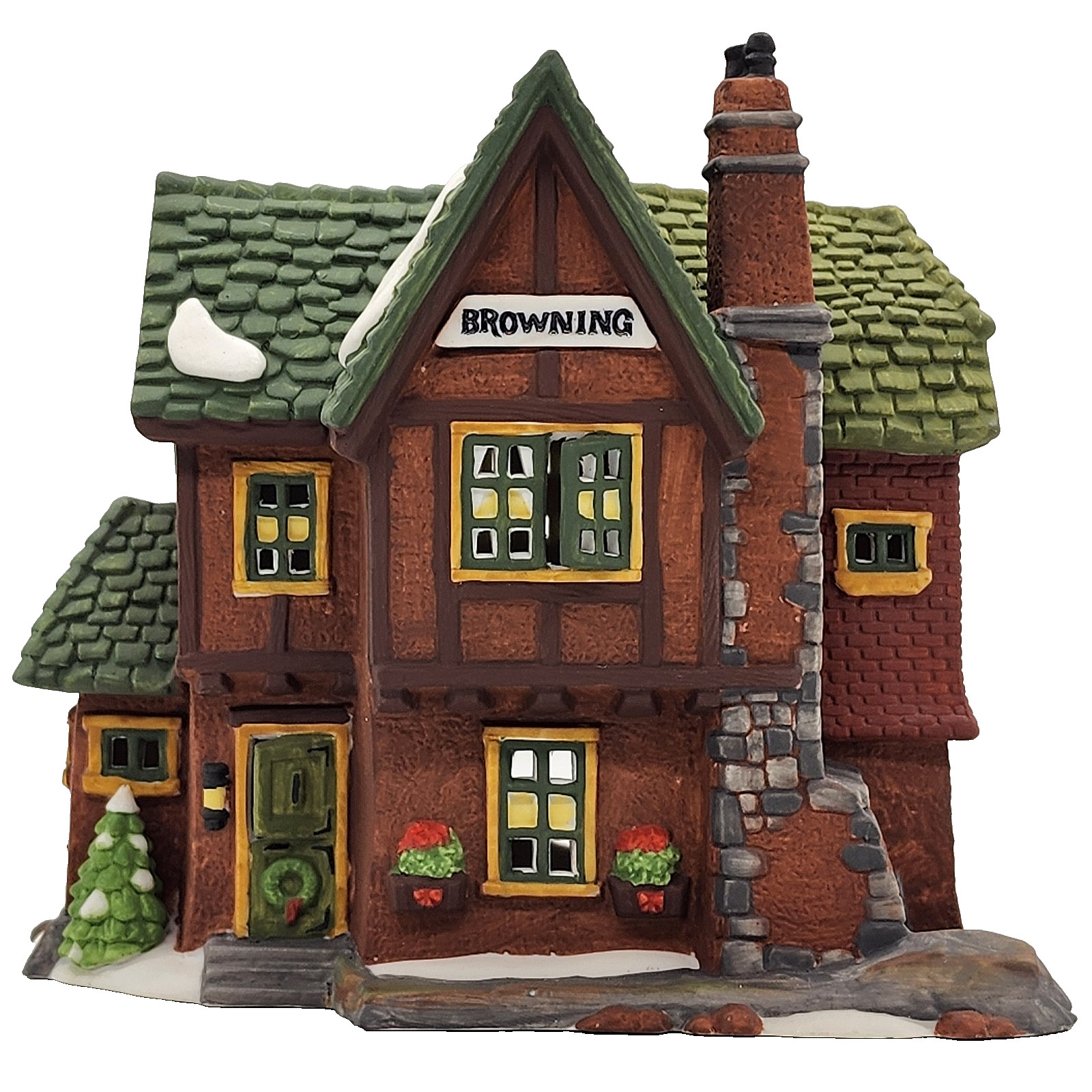 Dept 56 Dickens Village BROWNING COTTAGE 58246 interesting roof cute cottage