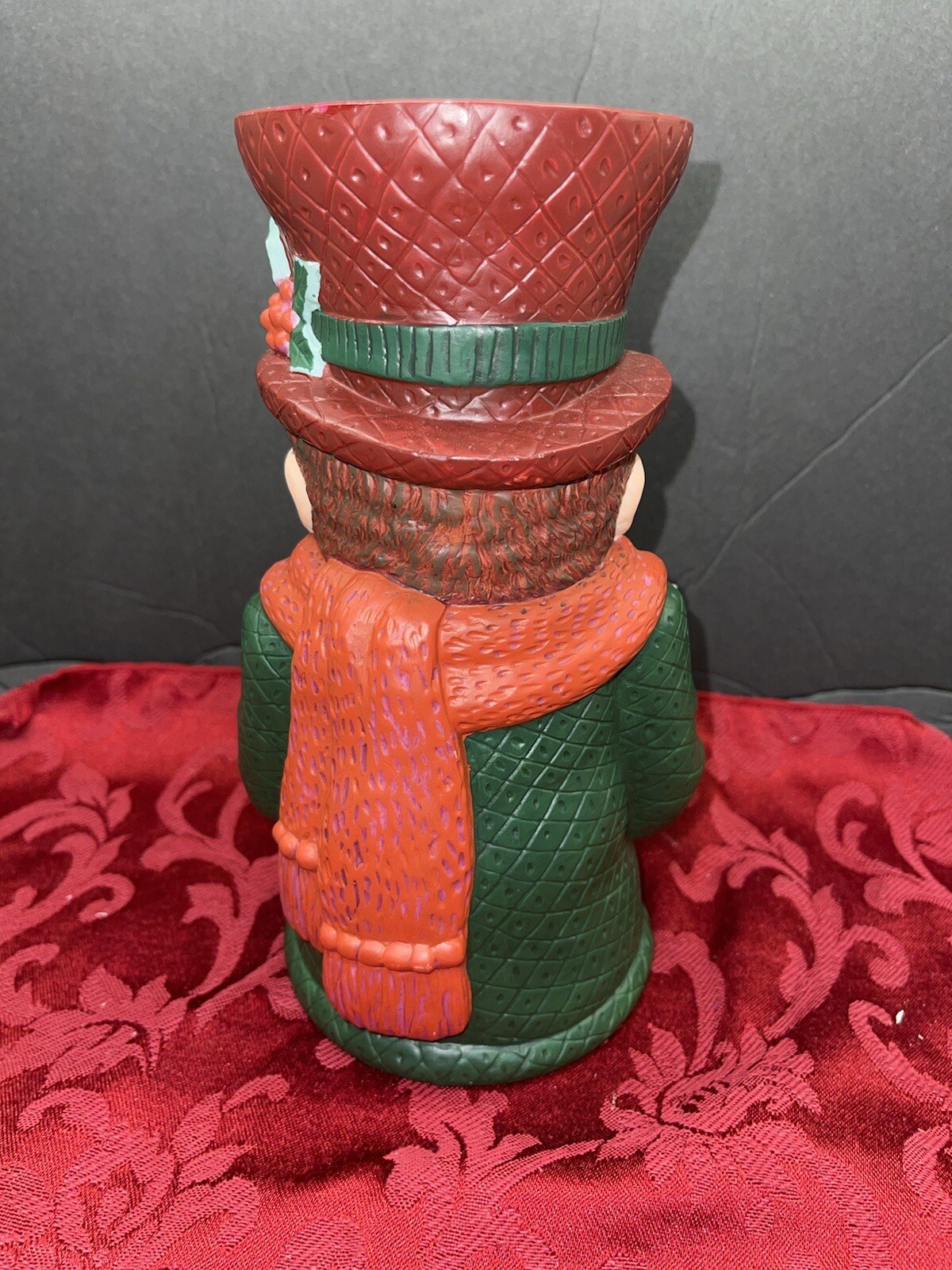 Dept 56 -9” Charles Dickens Candle Pillar Holder Heritage Village- Chip