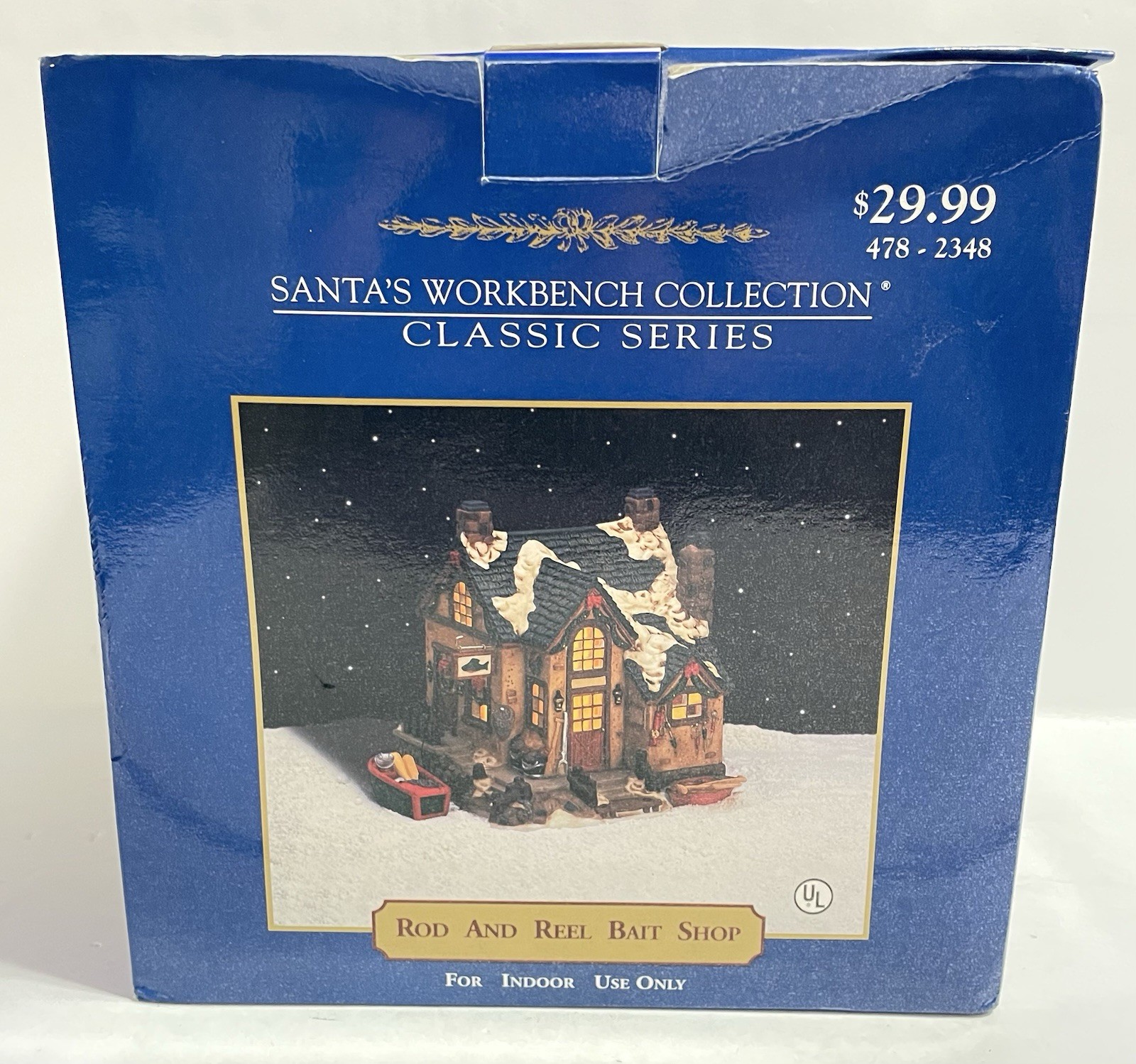 Vintage Santa’s Workbench Collection Classic Series Rod & Reel Bait Shop 1999