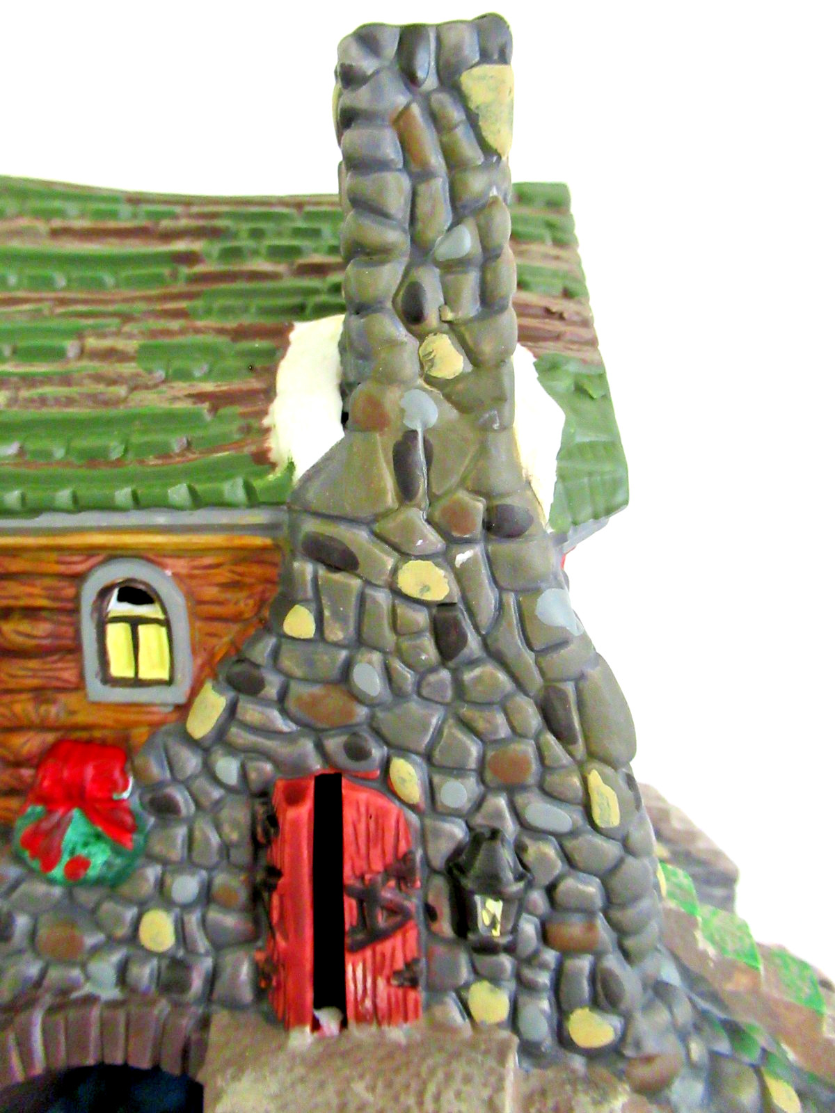 SANTA’S WORKBENCH “STONE BRIDGE WITH HOUSE” ~ (2001) ~ ** VILLAGE ACCESSORY **