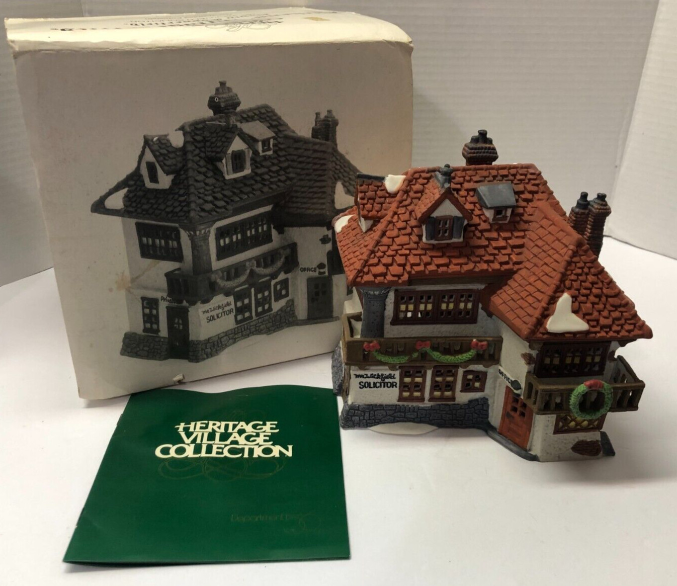 Dept 56 Dickens Village David Copperfield MR WICKFIELD SOLICITOR 5550-6 Building