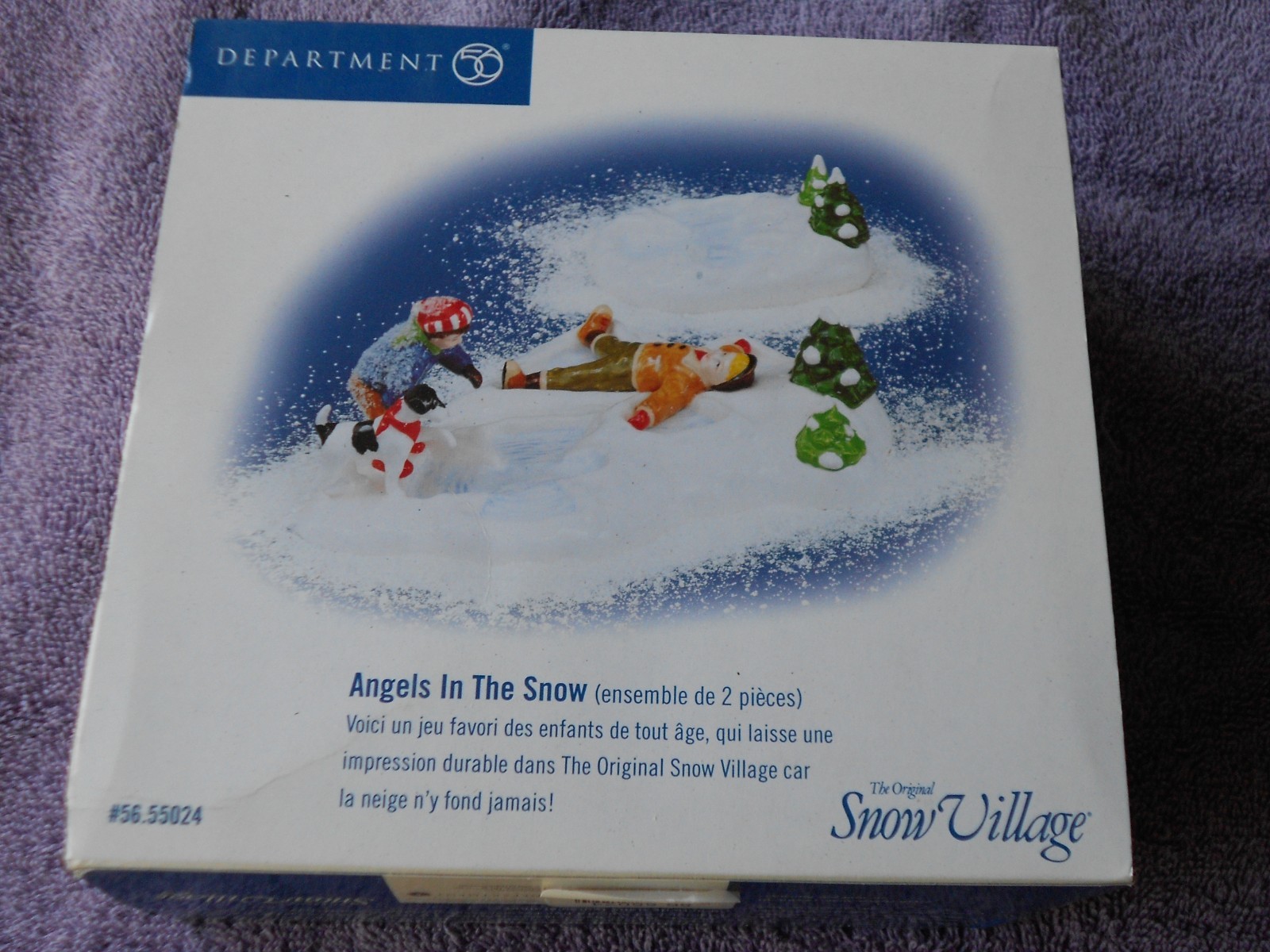 DEPT 56 SNOW Village accessory ANGELS IN THE SNOW NIB (T)
