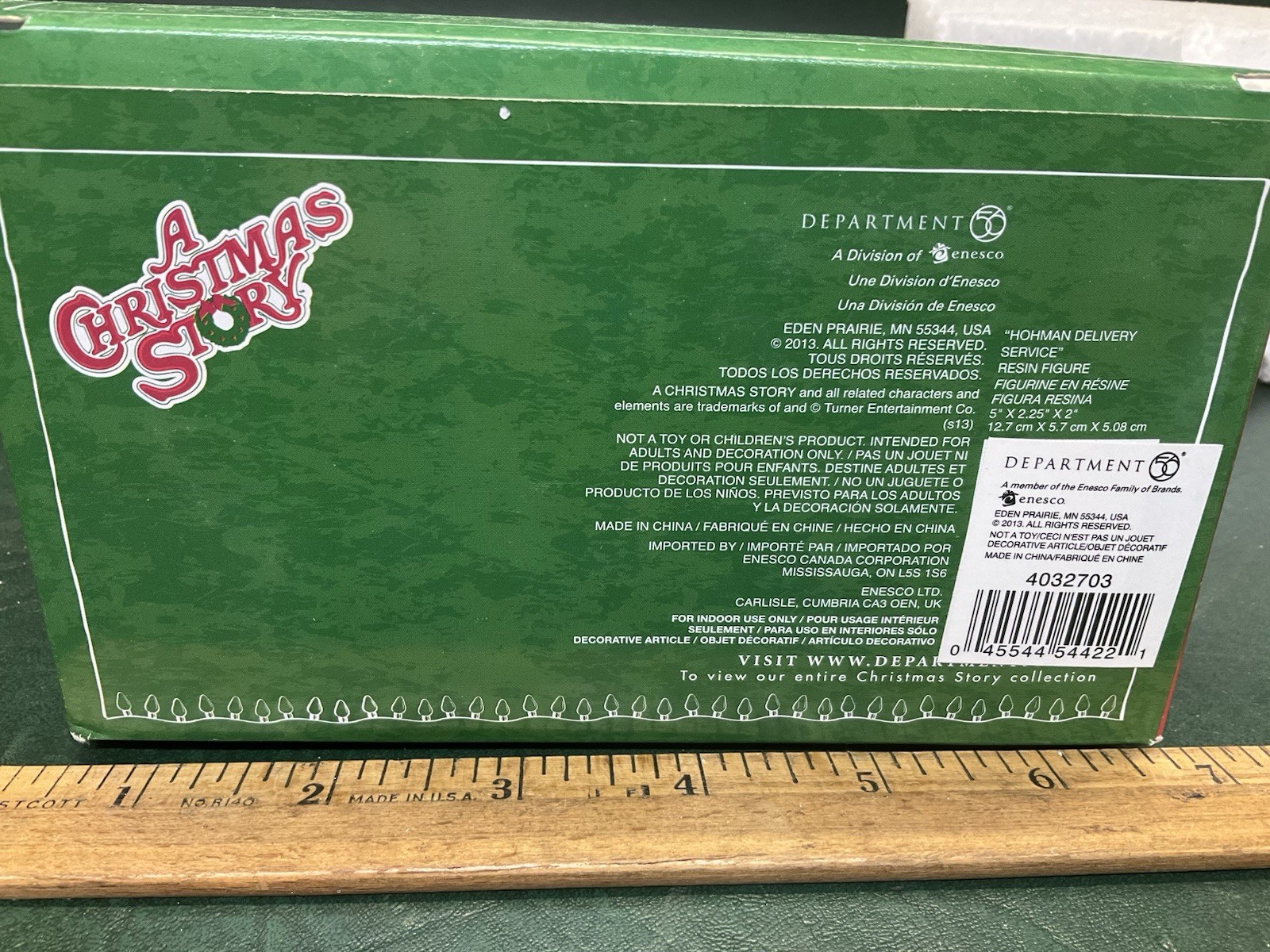 Department 56 A Christmas Story Hohman Delivery Service in Box 4032703 RARE