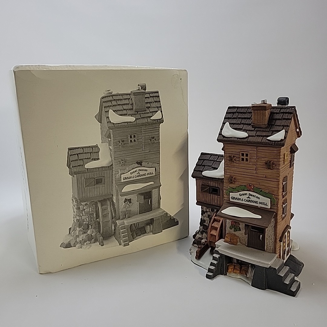 Dept 56 Dickens Village Great Denton Mill 1999 Retired W/Original Box