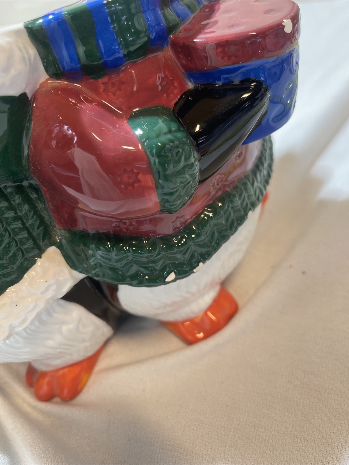 Christmas collectible 4 penguins Sold As Picture