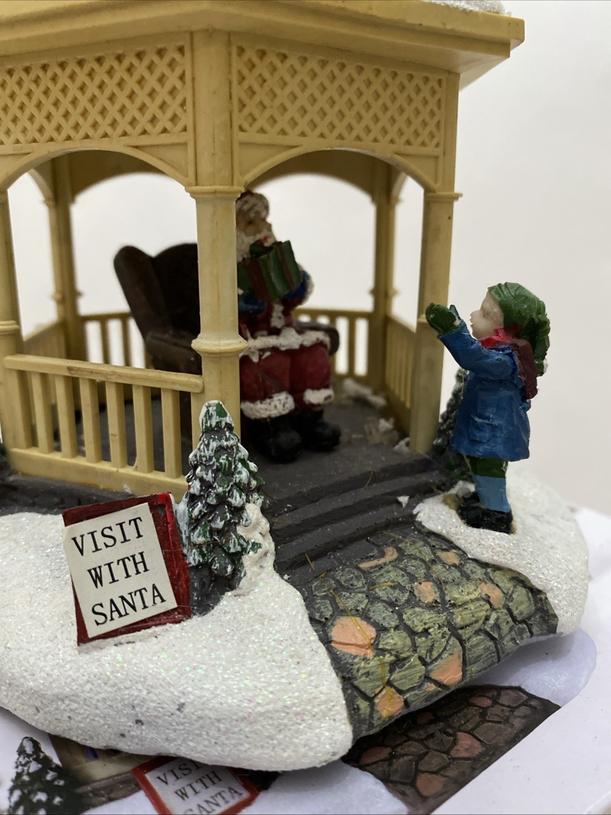 Holiday Time Santa Gazebo Lights Up Tested And Working Christmas Winter Decor