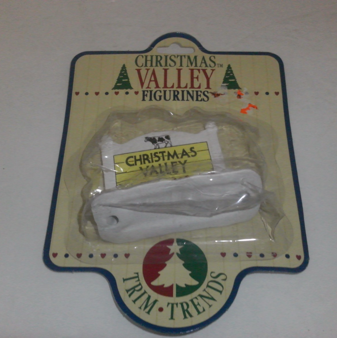 Trim Trends Christmas Valley miniature collectibles Sign Car Tractor 1992