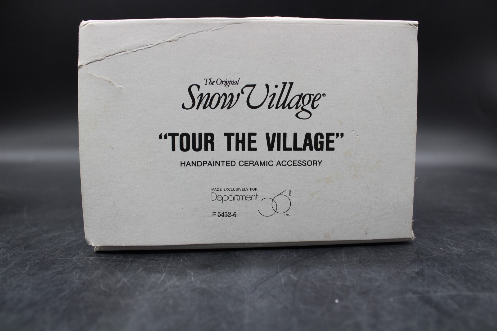 Dept 56 Snow Village- Tour the Village Hand Painted Accessory 5452-6 Retired