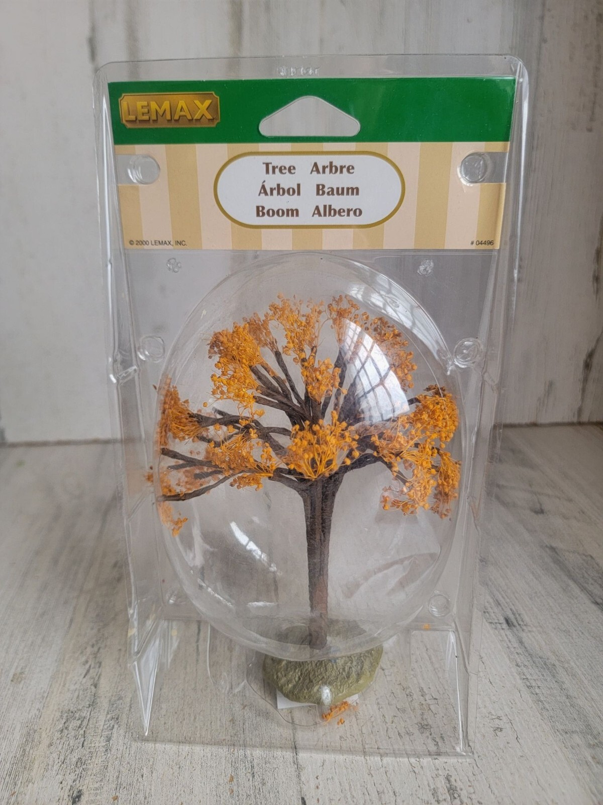 Lemax 2000 orange tree fall accessory xmas decor