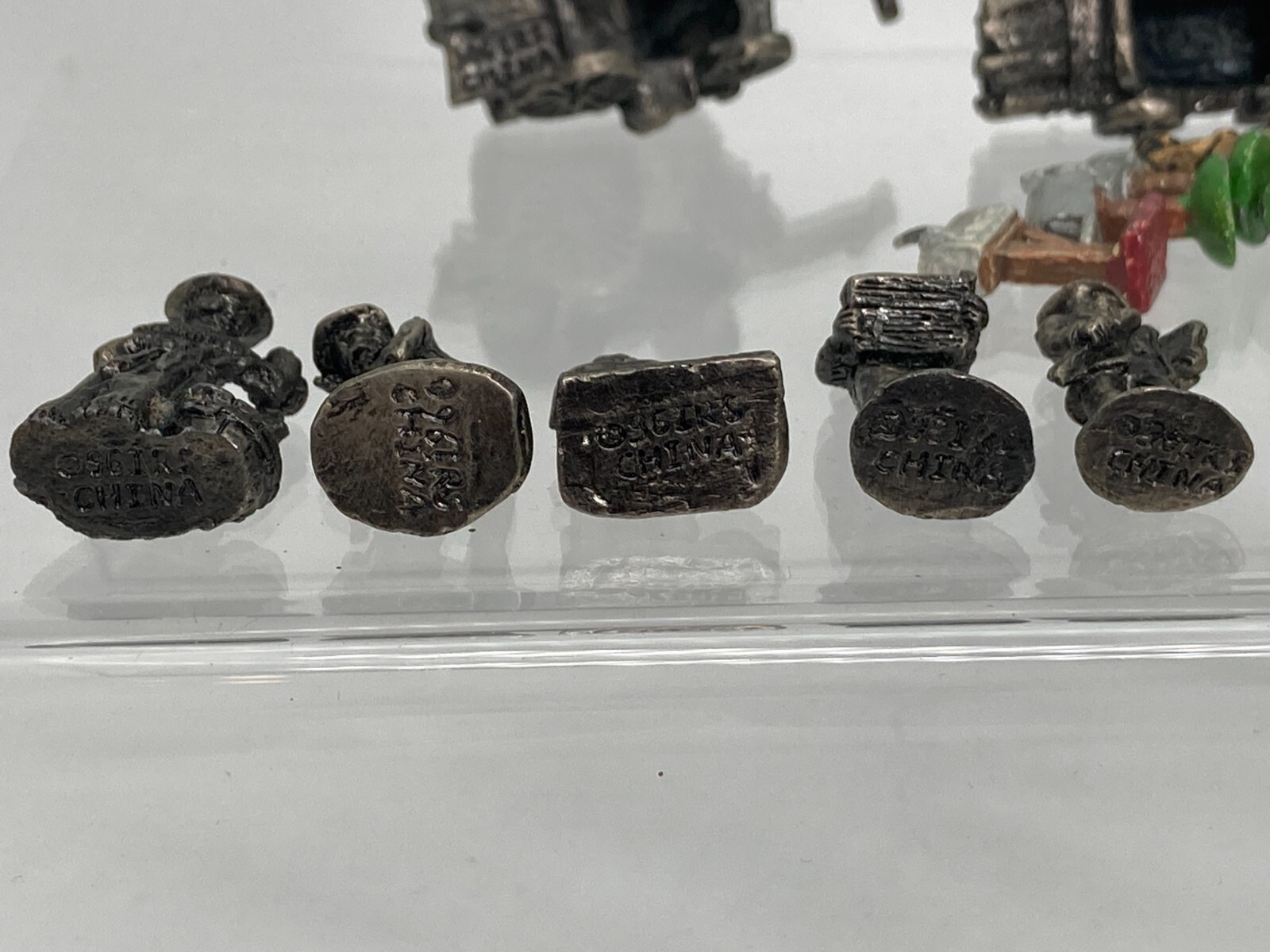 Vintage 12 Liberty Falls Pewter Metal Figurine Lot Wagons Horses 96 IRS 1996