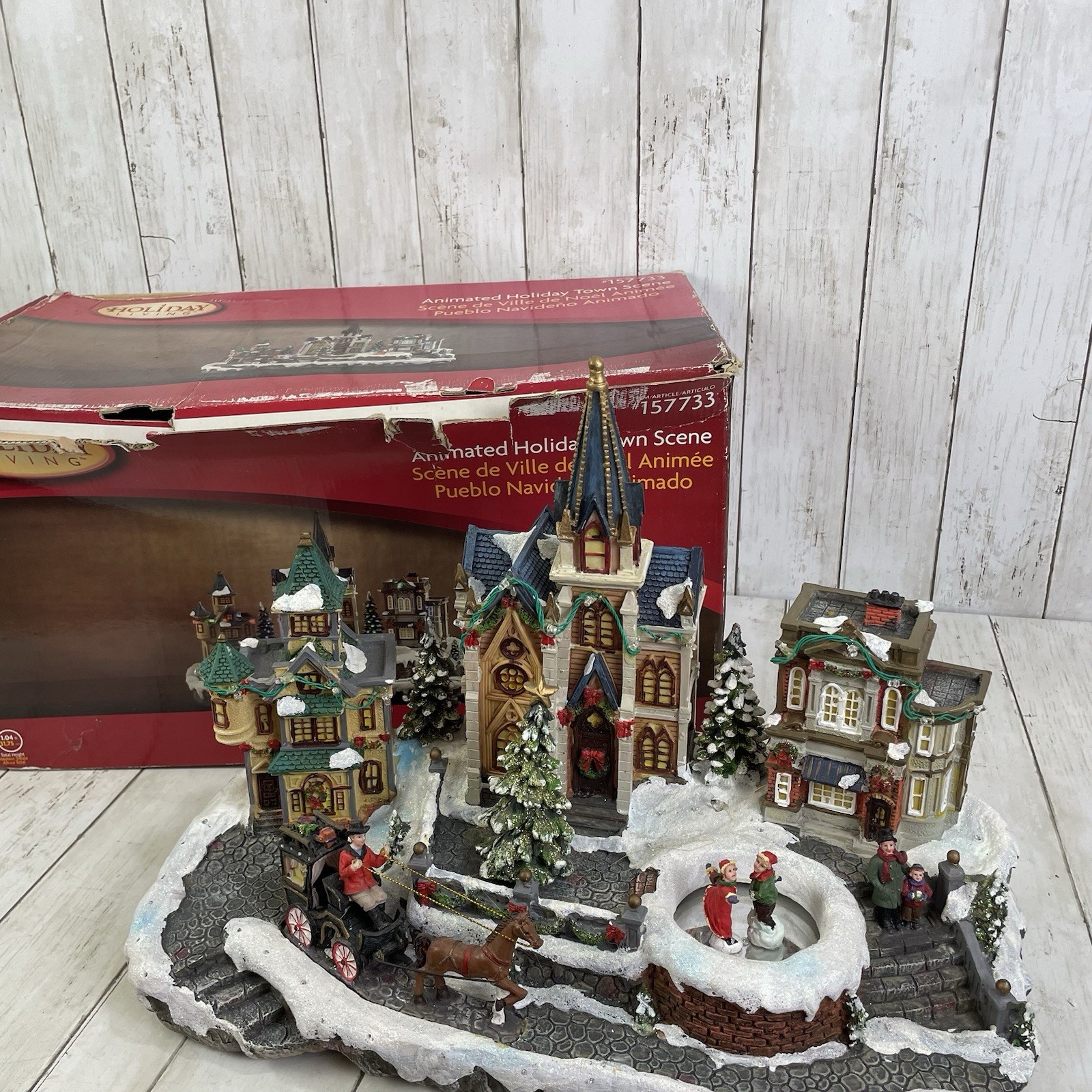 Holiday Living Animated Holiday Town Scene #157733- Works- Light And Music