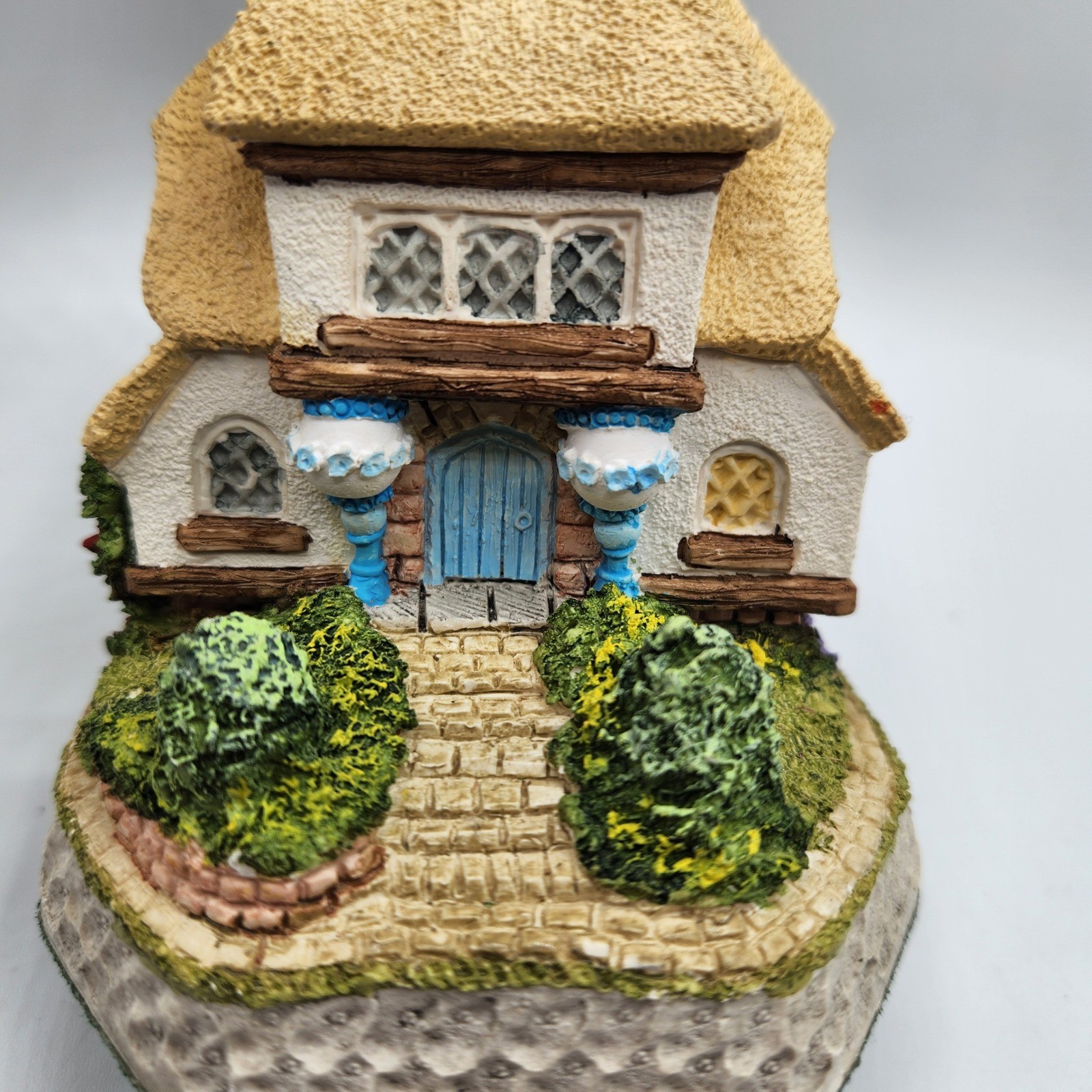 David Winter Cottages Stork Cottage Boy 1995 Celebration Cottages Hand Painted