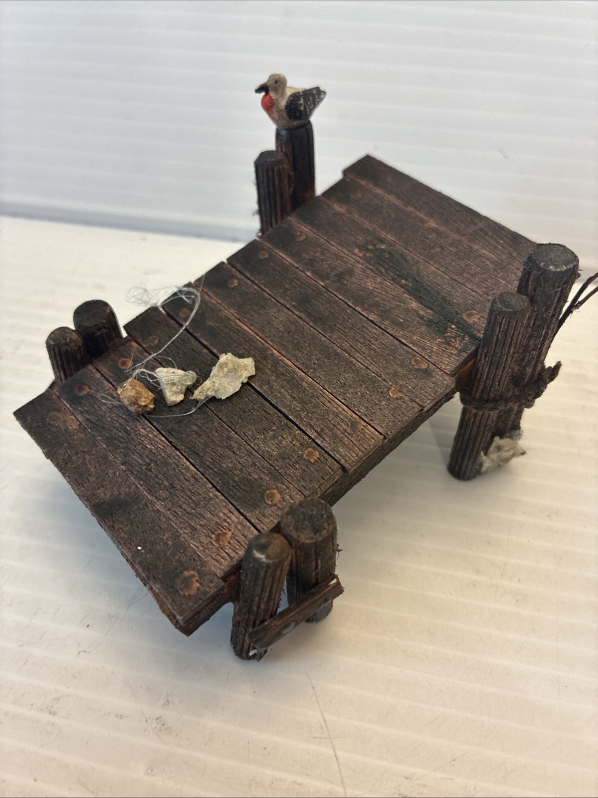 Holiday Wooden Docks Set of 3 Lemax 2002 Enchanted Forest Original Box 14643