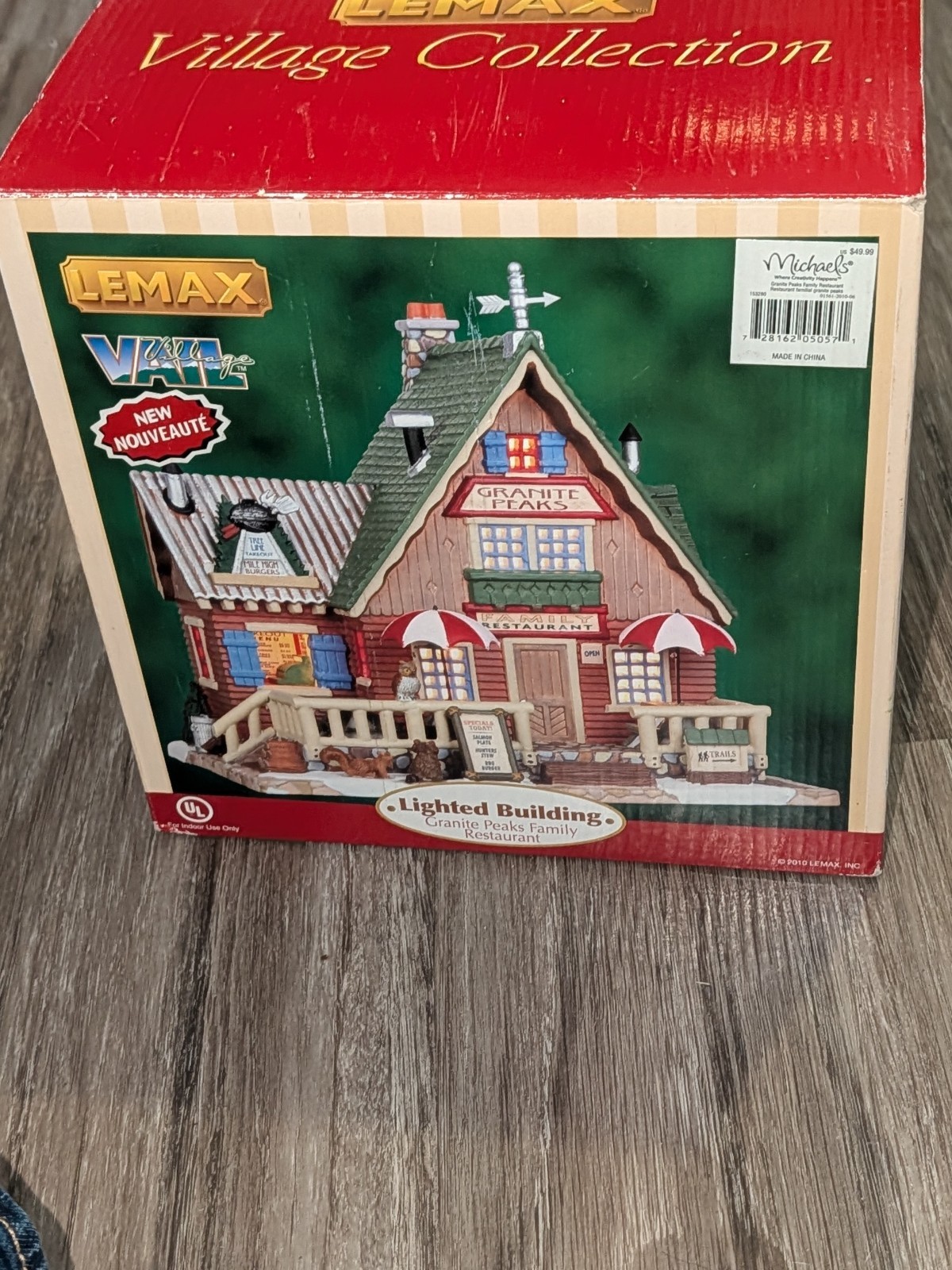 Lemax Christmas Vail Village Granite Peaks Family Restaurant In Box No Light