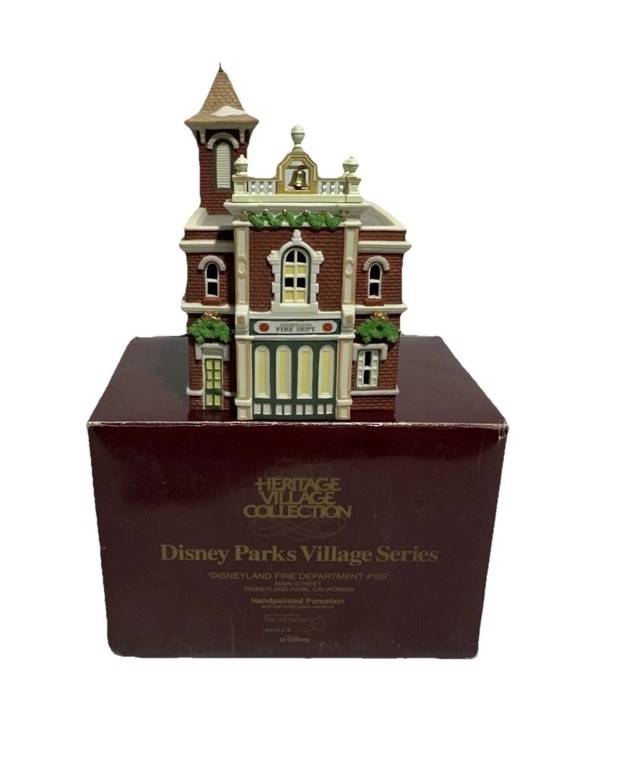 Dept 56 Heritage Village Disney Parks Disneyland Fire Department 53520 Lighted