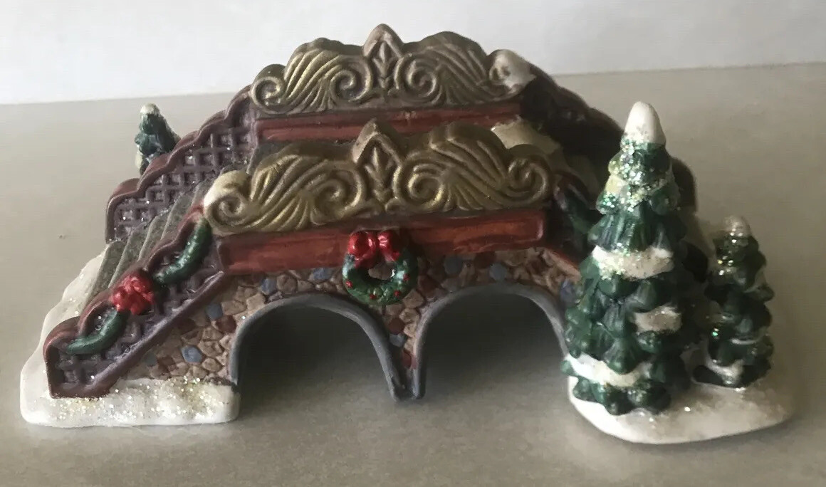 Winter Valley Villages Porcelain Stepped Bridge Accessory